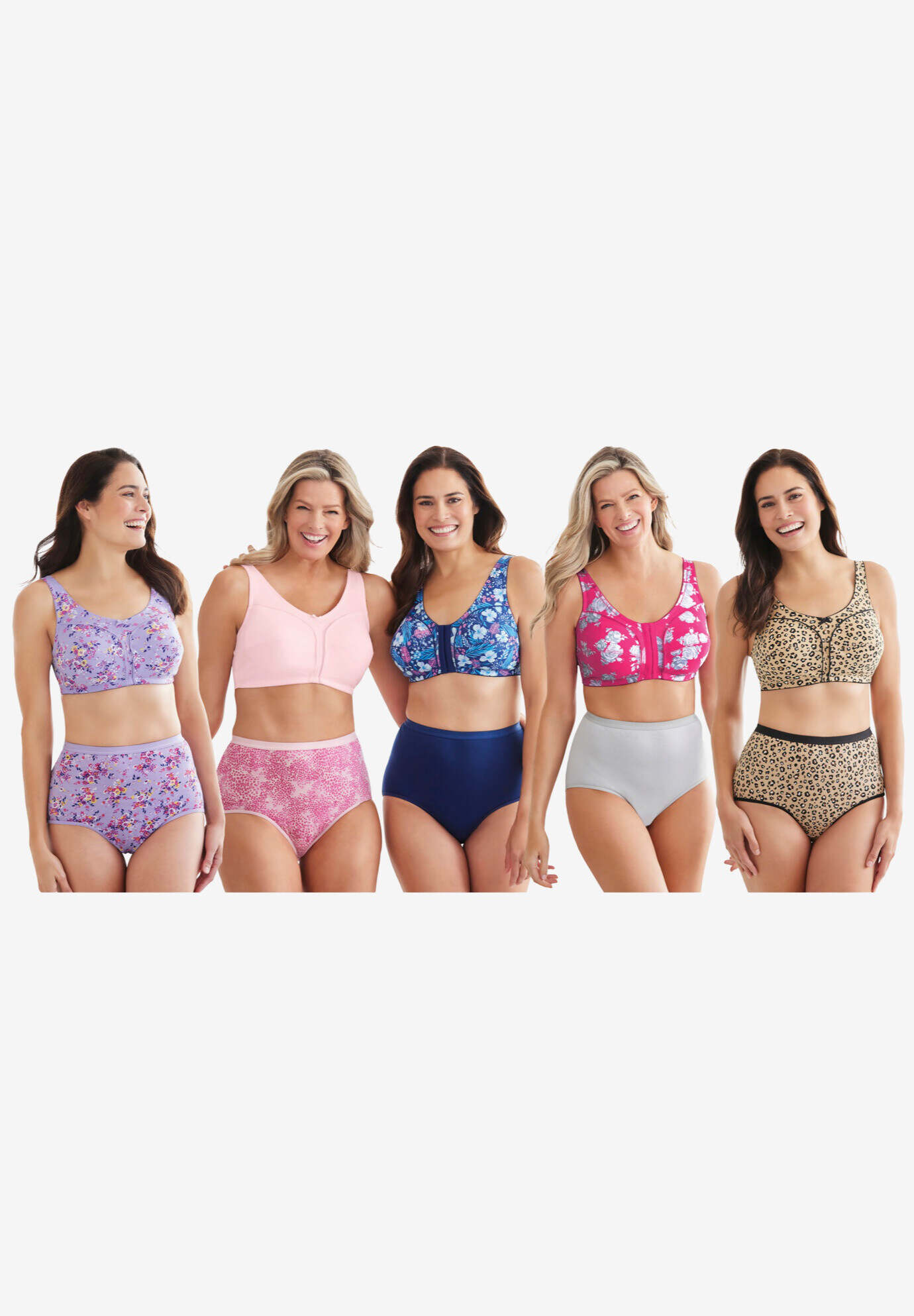 Cotton Front-Close Wireless Bra
