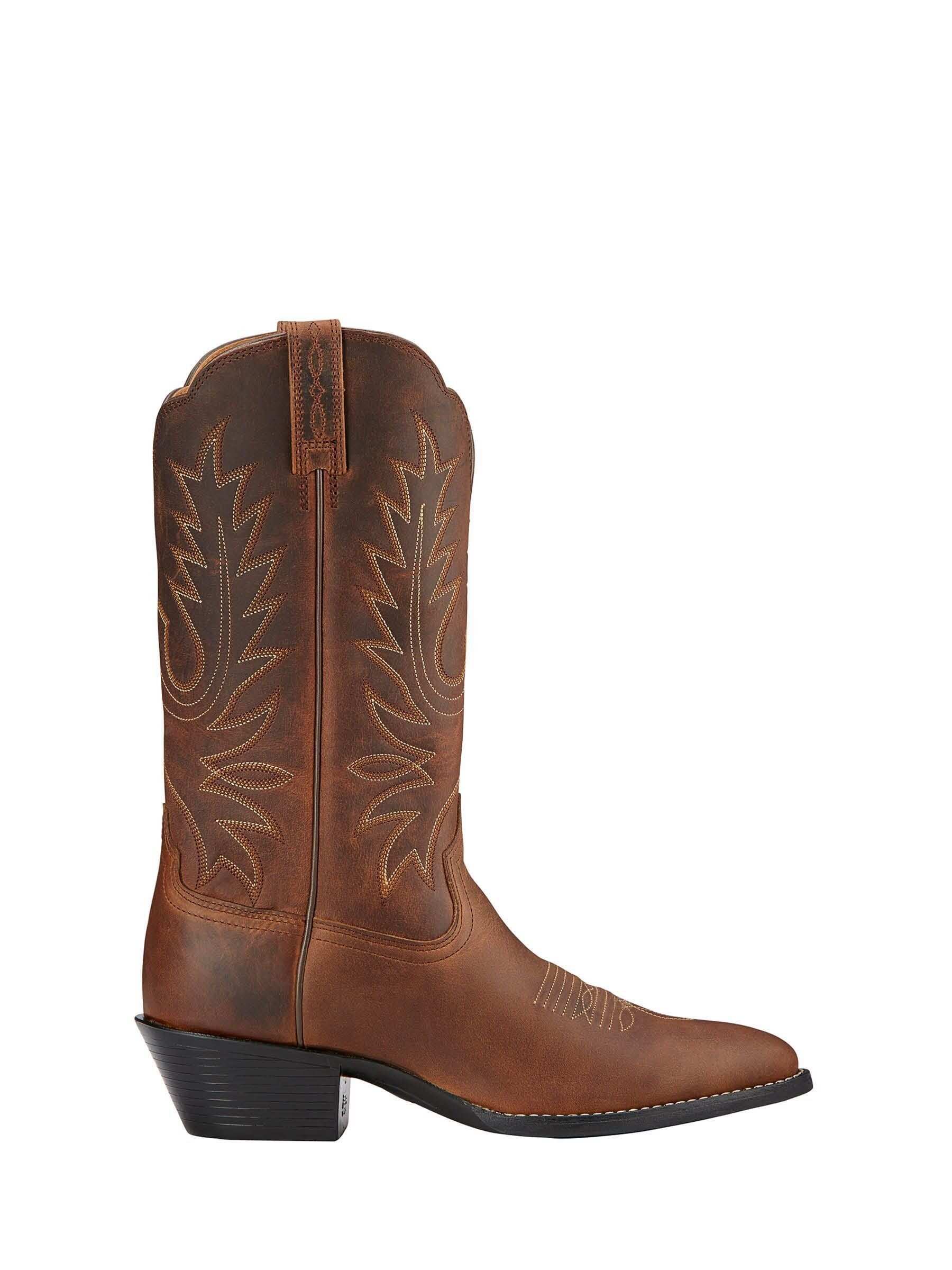 Ariat Brown Ariat Heritage Toe Western Boots