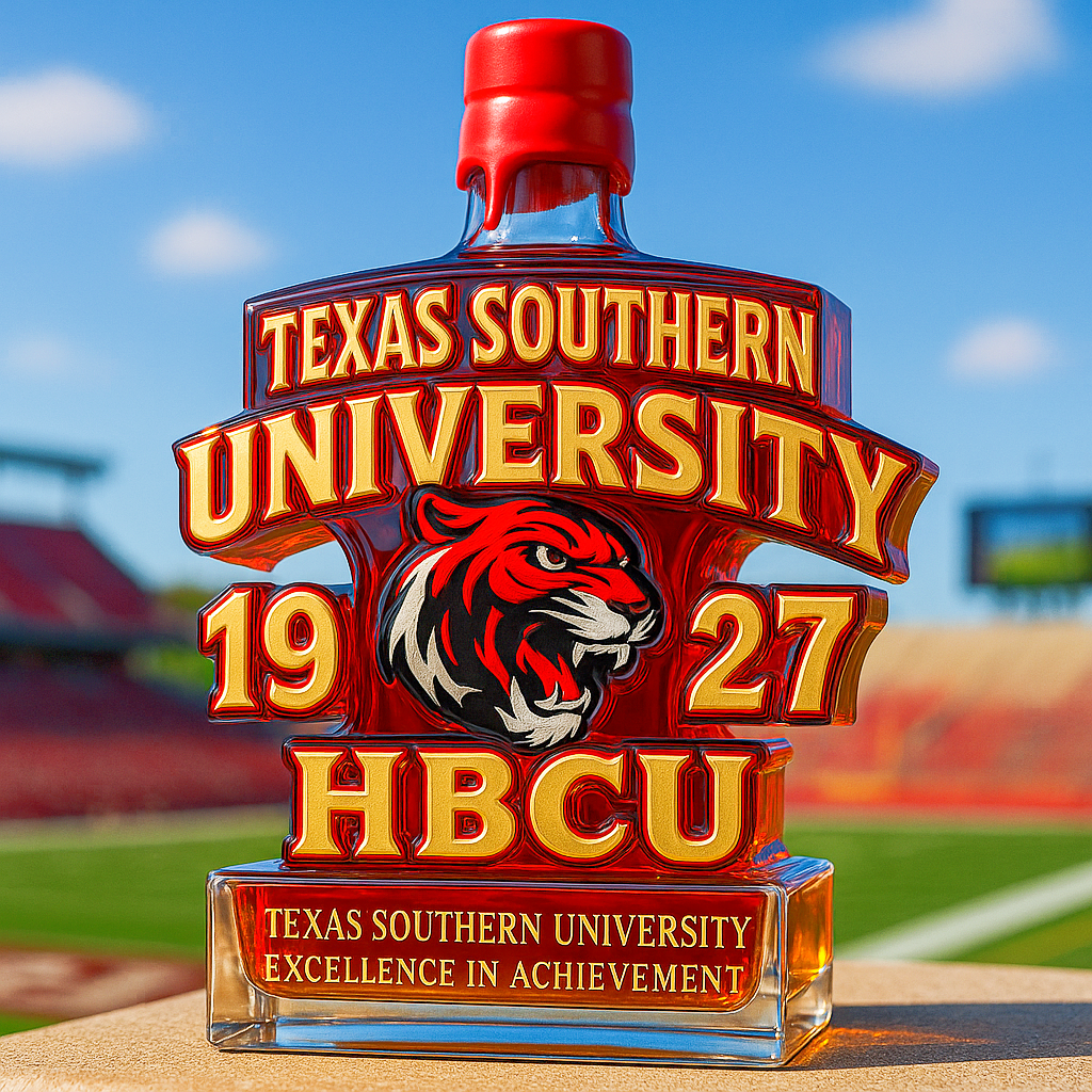 Texas Southern University Limited-Edition Whiskey Bottle