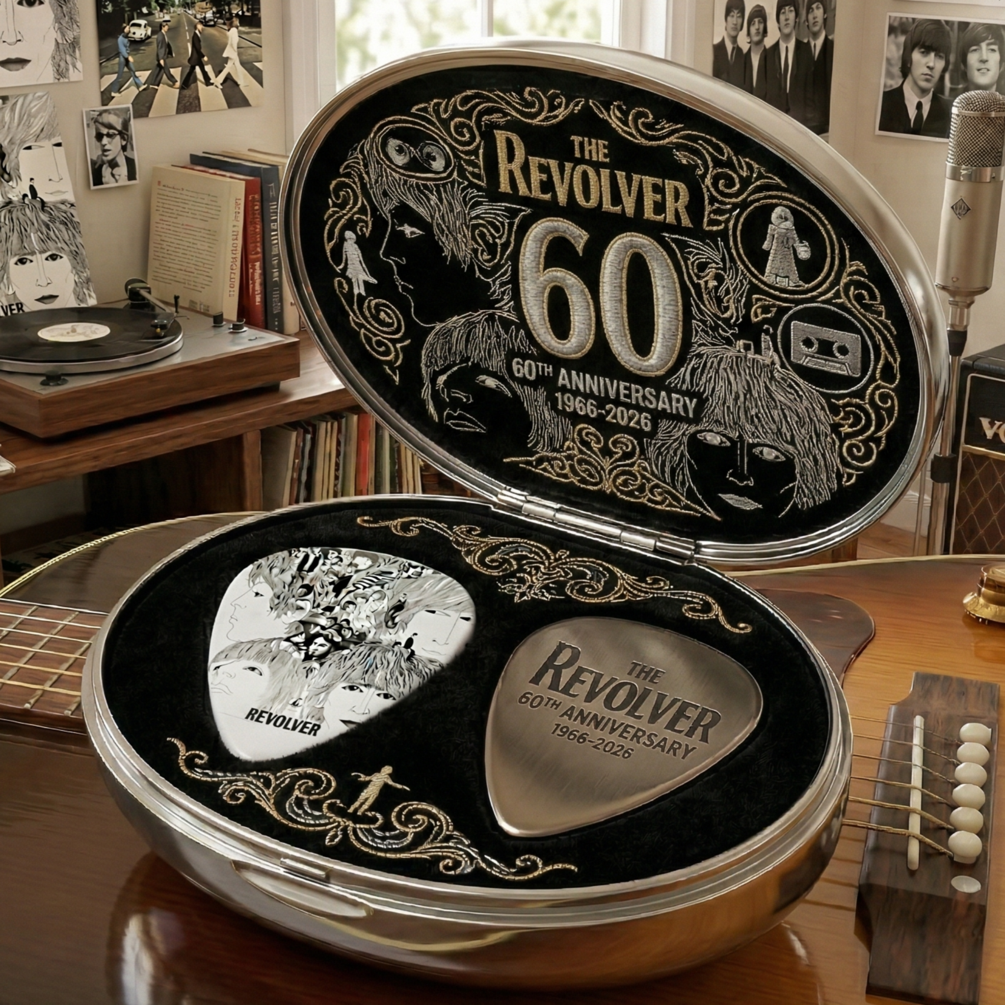 🐞The Beatles “Revolver” 60th Anniversary Guitar Pick Gift Set