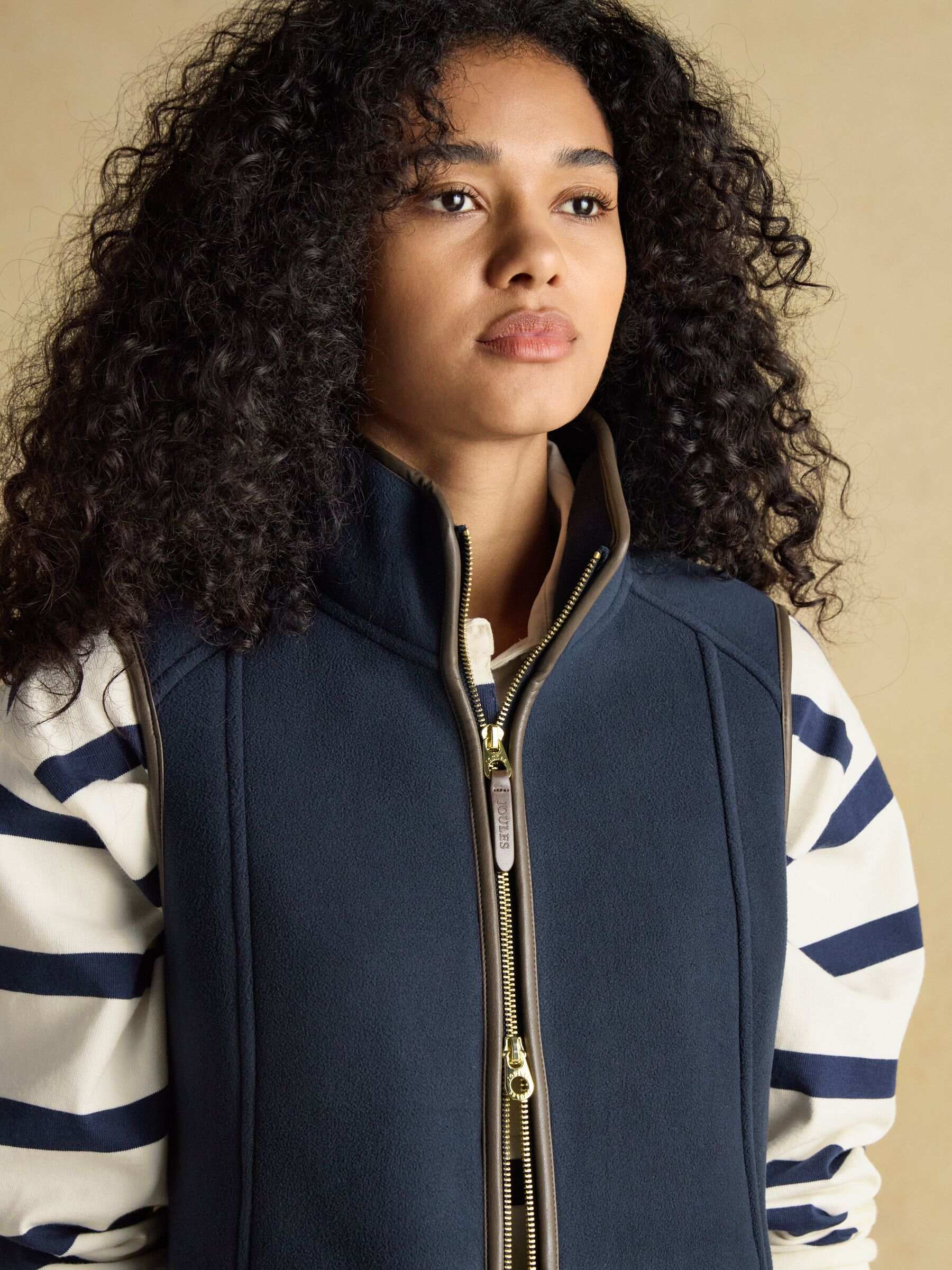 Heritage Navy Blue Fleece Gilet