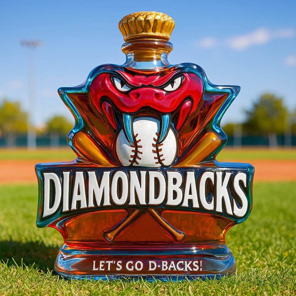 Arizona Diamondbacks Whisky Bottle
