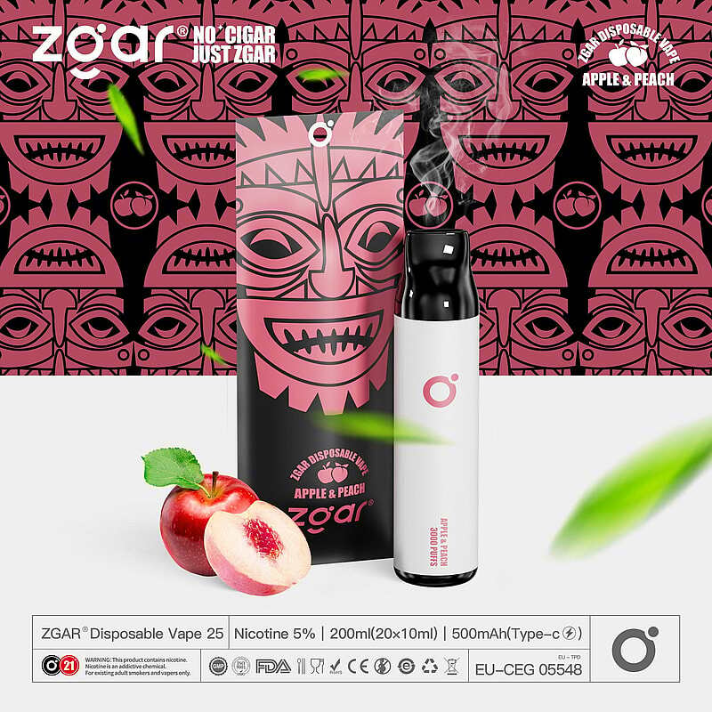 ZGAR ZG25 3000 Puffs  5% Nicotine Rechargeable Disposable Pod