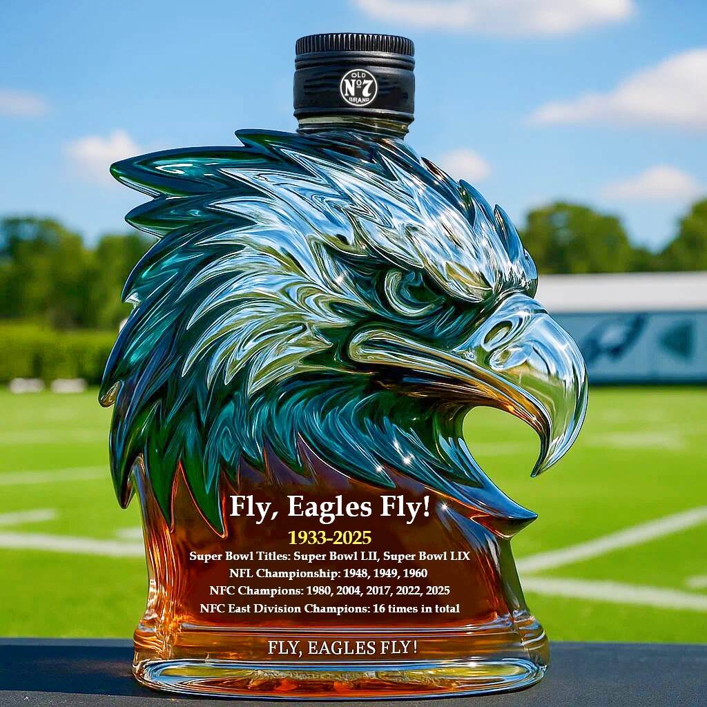 Philadelphia Eagles Commemorative Edition Whisky Bottle