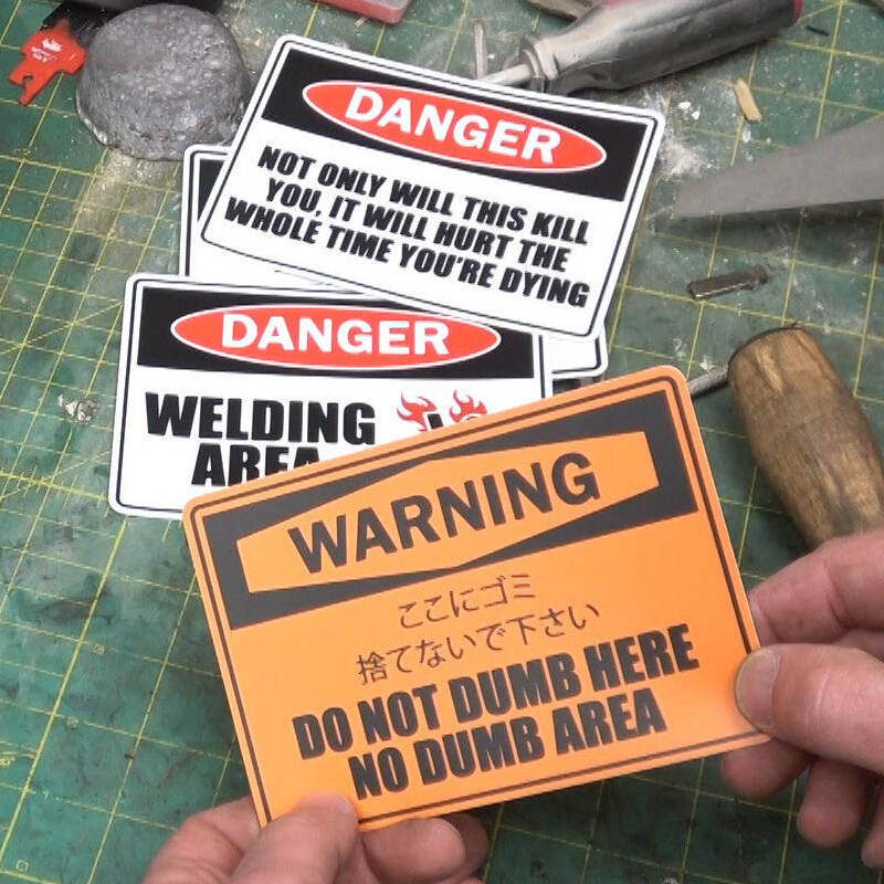 WARNING! Stickers