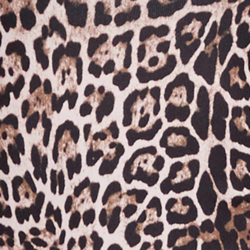 Haute Monde Jaguar Print Fold Over Off The Shoulder Top