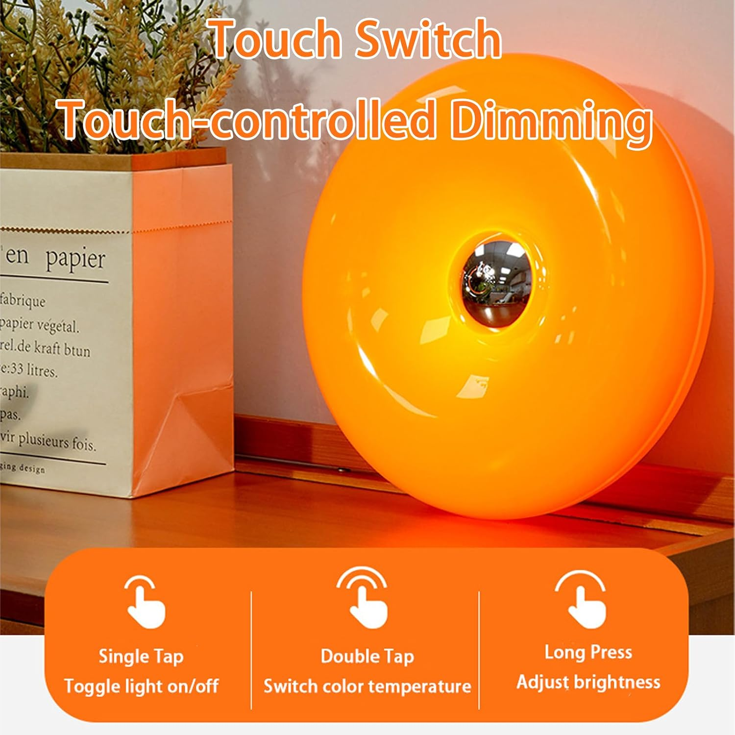 🔥Last Day 69% OFF✨ Acrylic-Orange Donut Mood Lamp