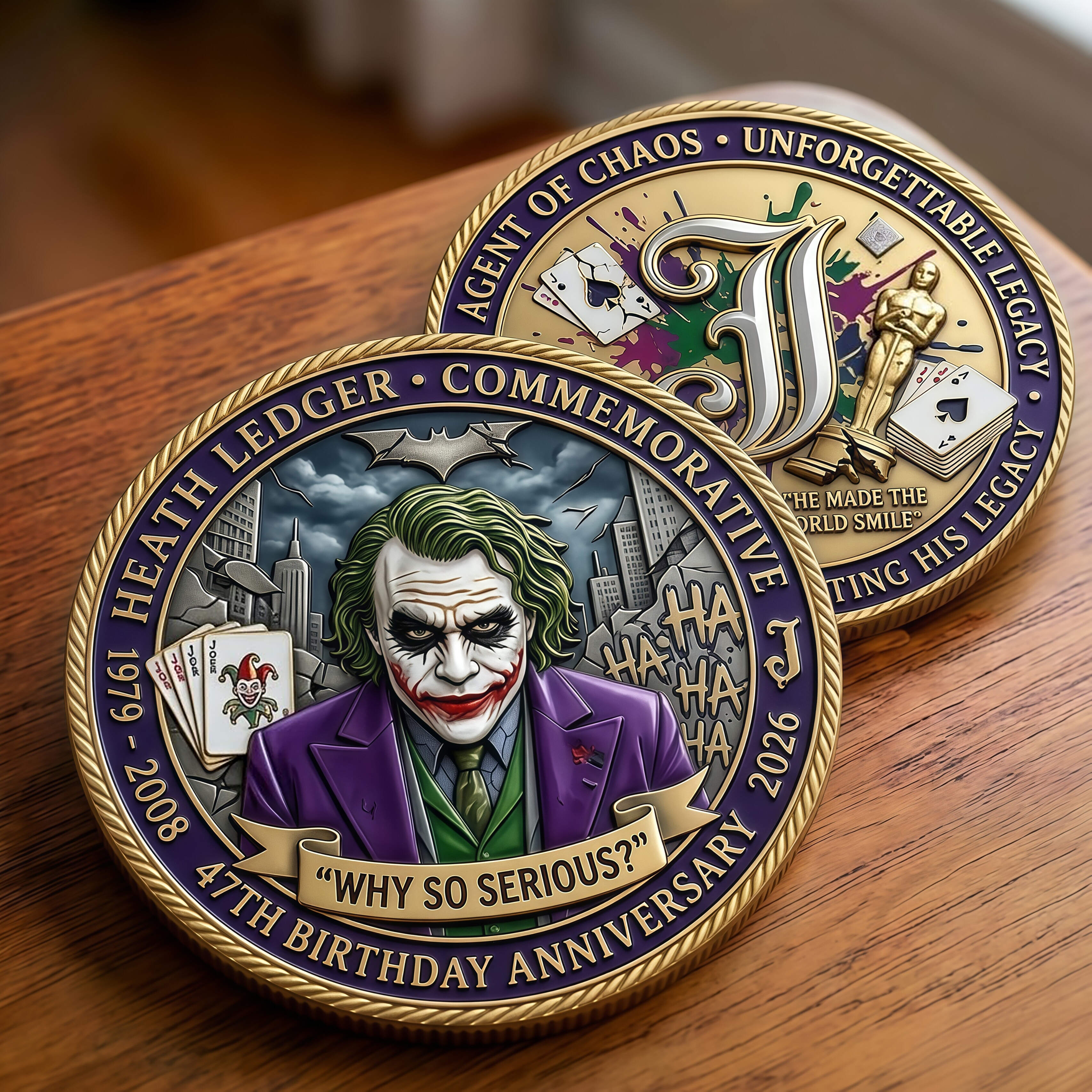 Heath Ledger Commemorative Joker Coin