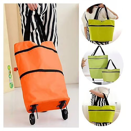 🔥LAST DAY-69 % OFF🔥 2 in 1 Foldable Shopping Cart🎁