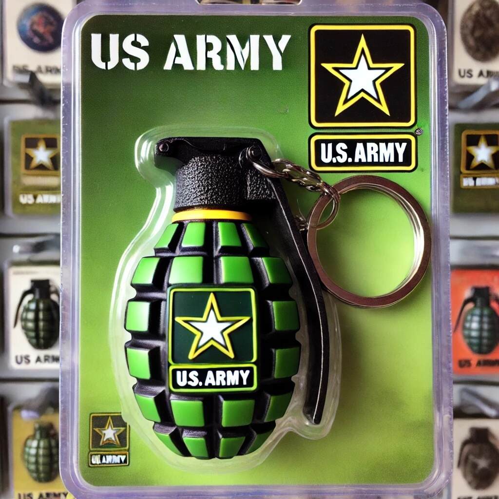Military Branch Grenade Keychain Series