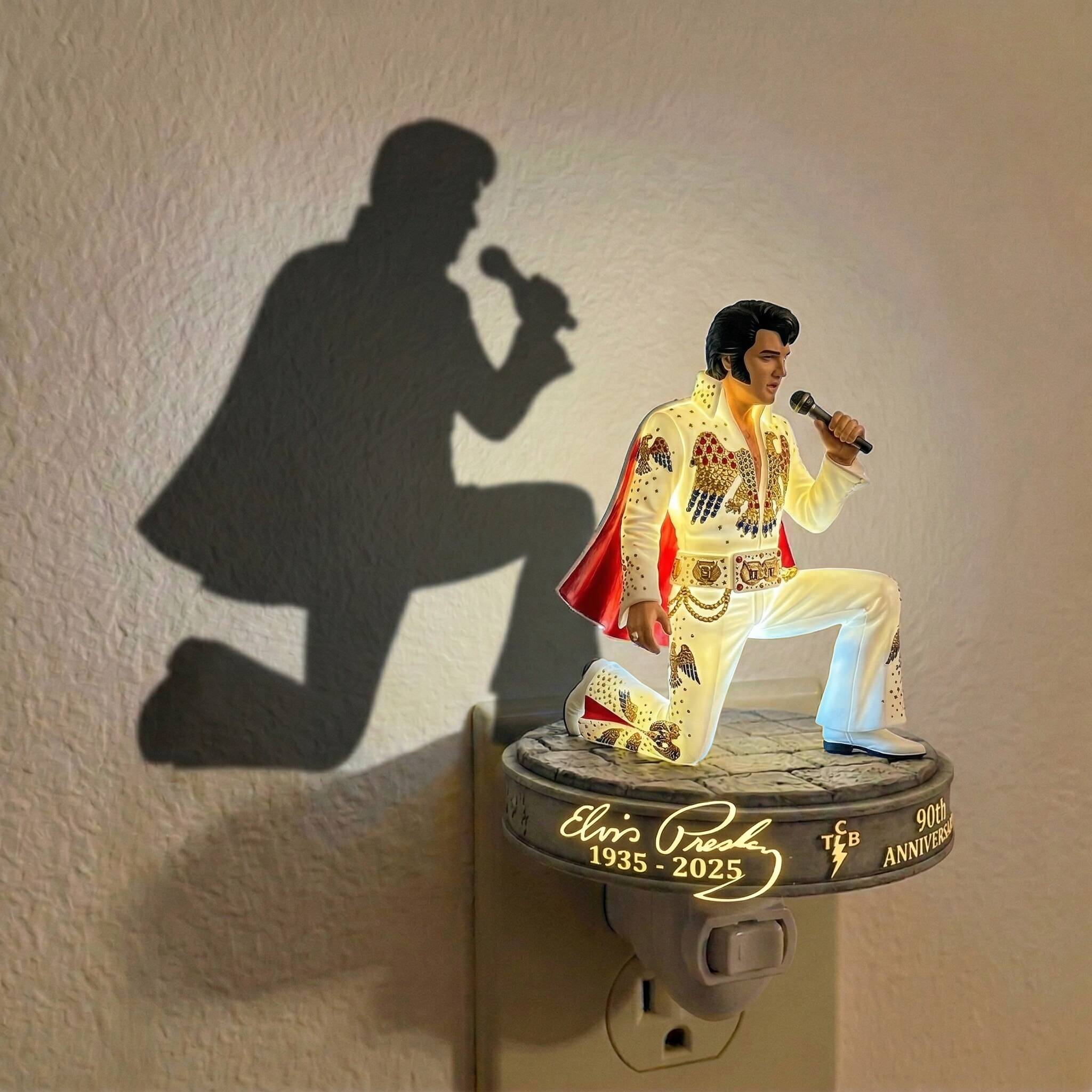 Elvis Tribute Night Light – 90th Anniversary Collector Display