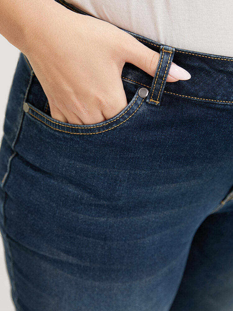 Very Stretchy High Rise Dark Wash Vintage Full Jeans