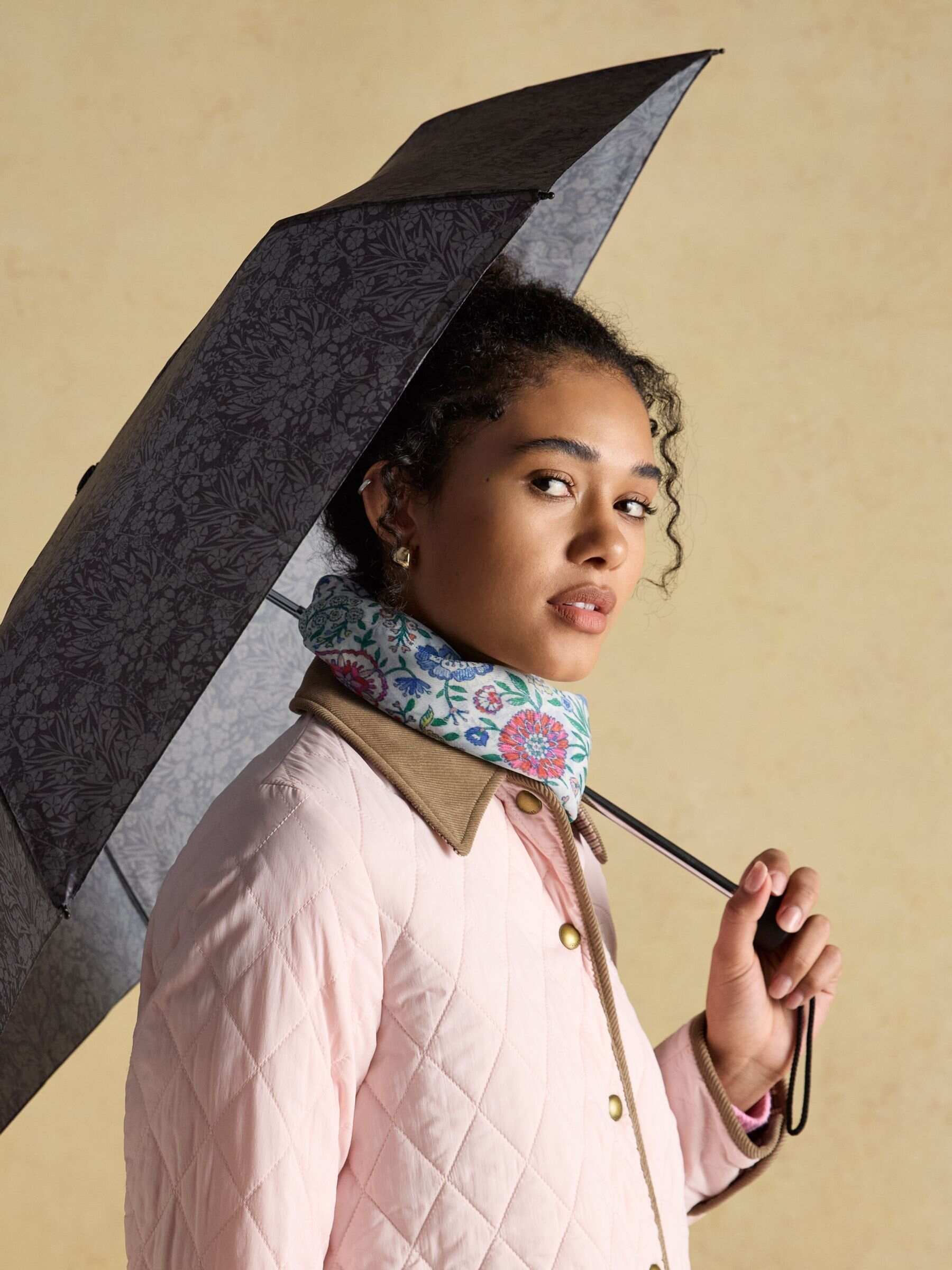 Rayne Green Printed Umbrella