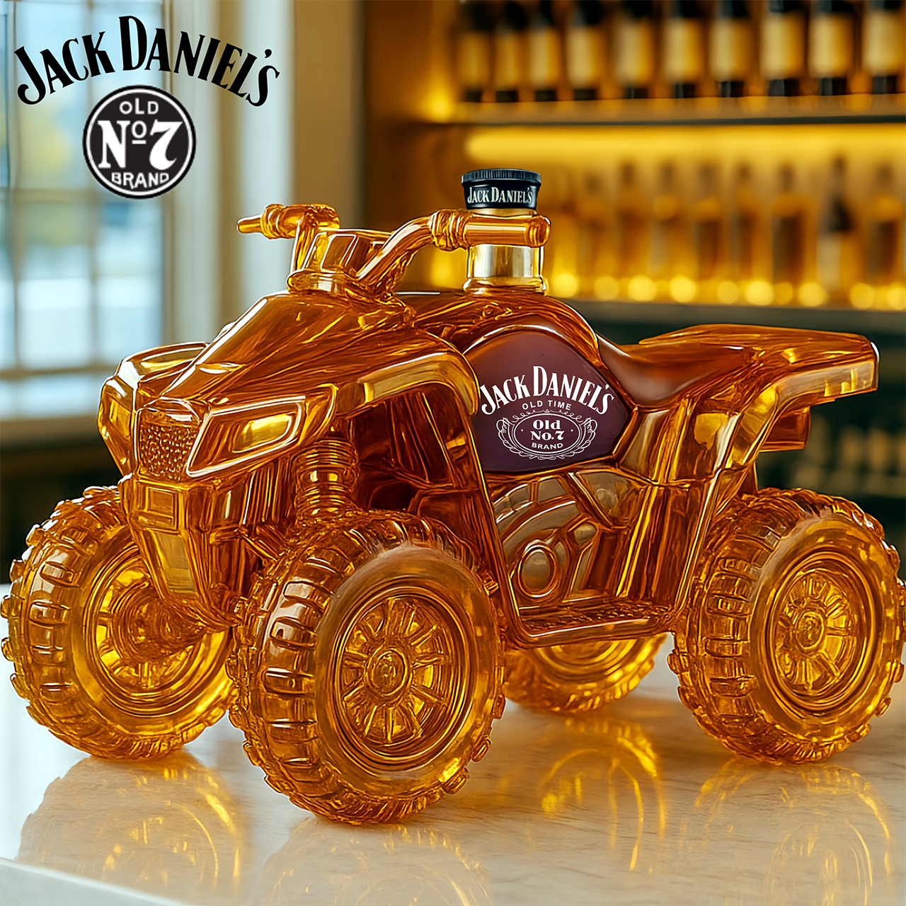 All-Terrain Vehicle (ATV) Whiskey Bottle