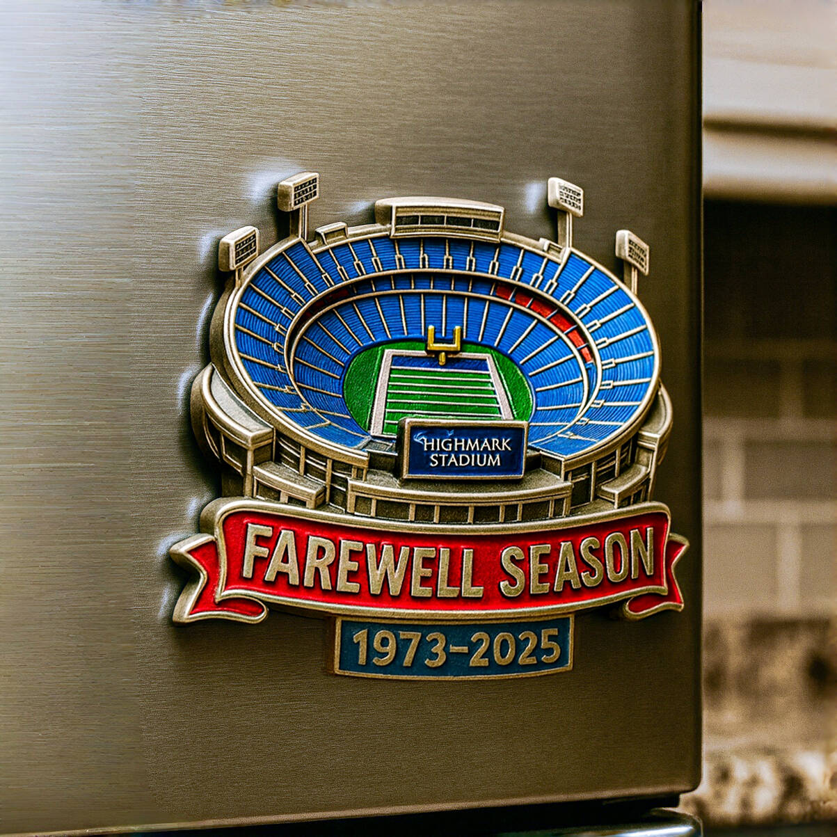 Highmark Stadium Farewell Season Fridge Magnet