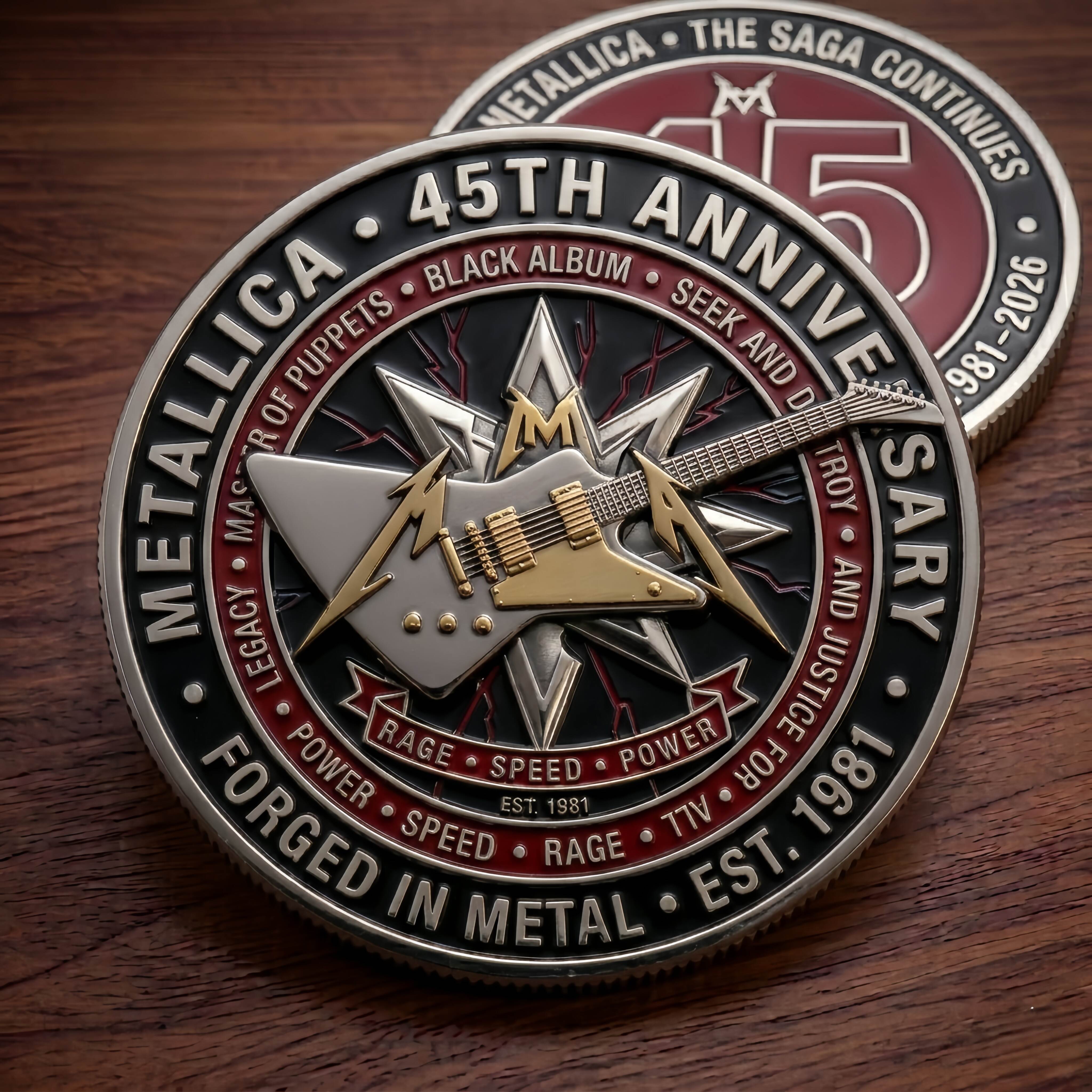 Metal Legacy 45th Anniversary Coin