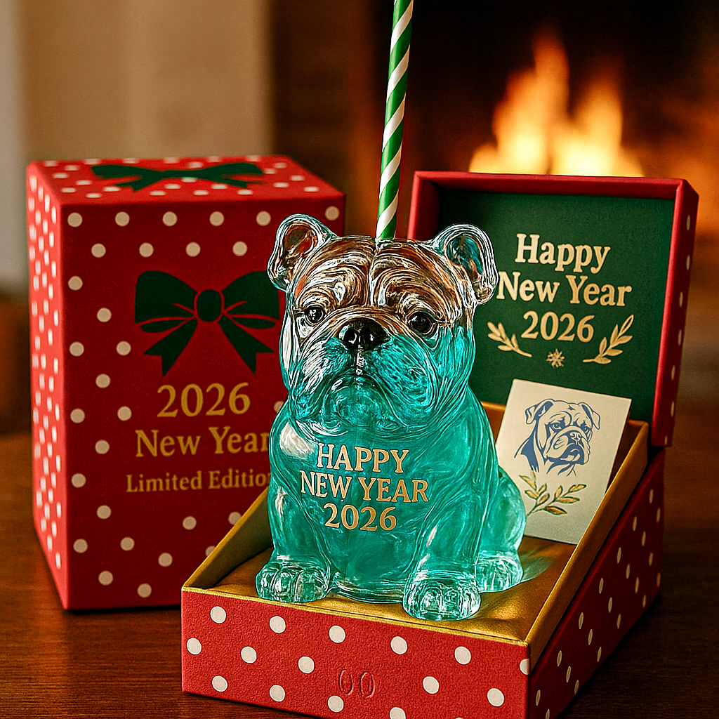 2026 New Year Puppy Glass Tumbler Set