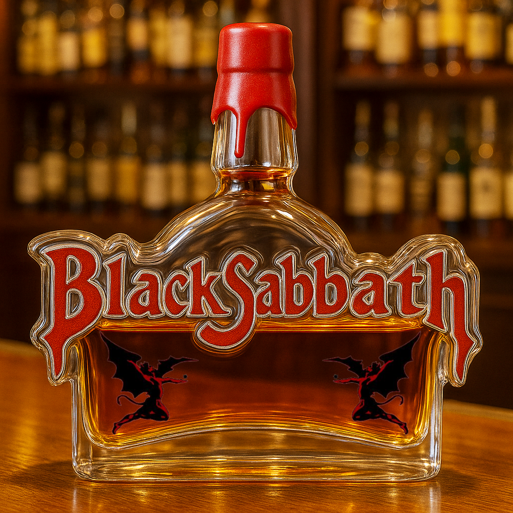 Black Sabbath Whiskey Bottle