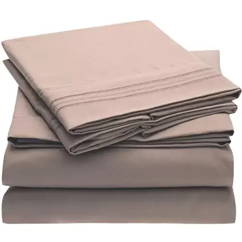 Brushed Microfiber Hypoallergenic 4 pcs Bedsheet Set
