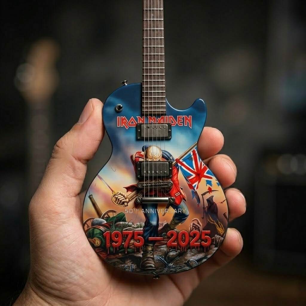 Iron Maiden 50th Anniversary The Trooper Limited Edition Mini Axe
