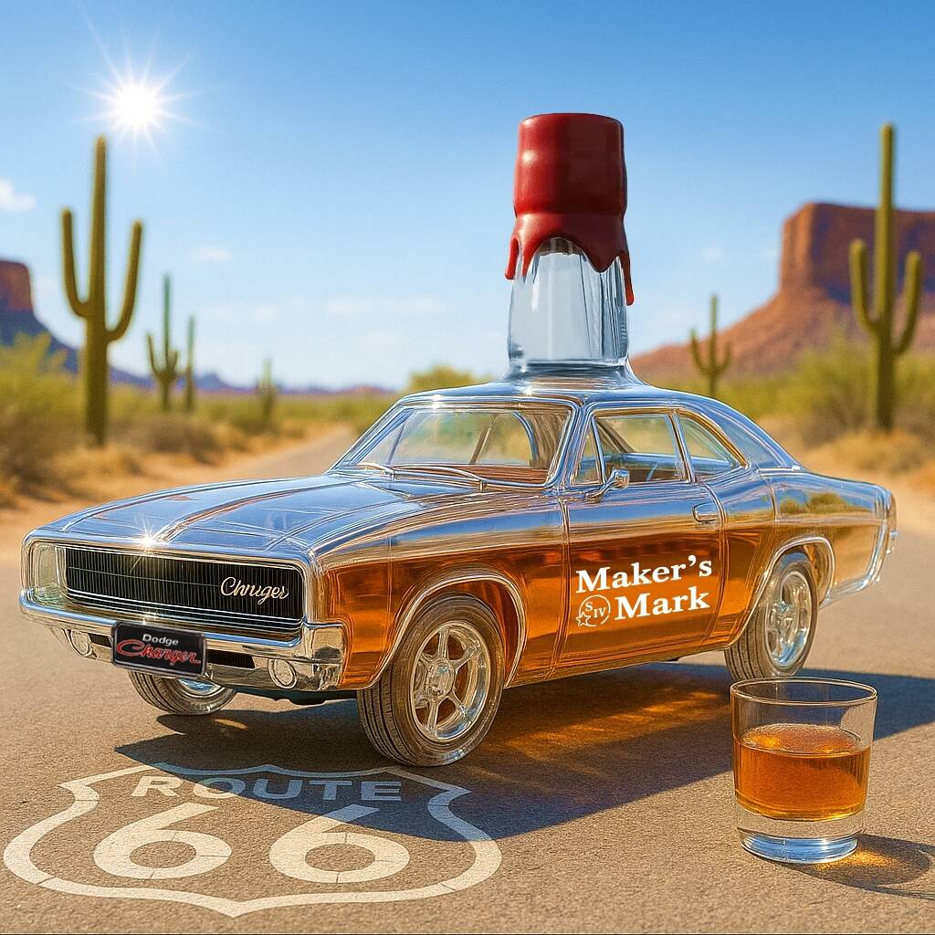 The 1970 Dodge Charger Collector's Edition Whisky Bottle