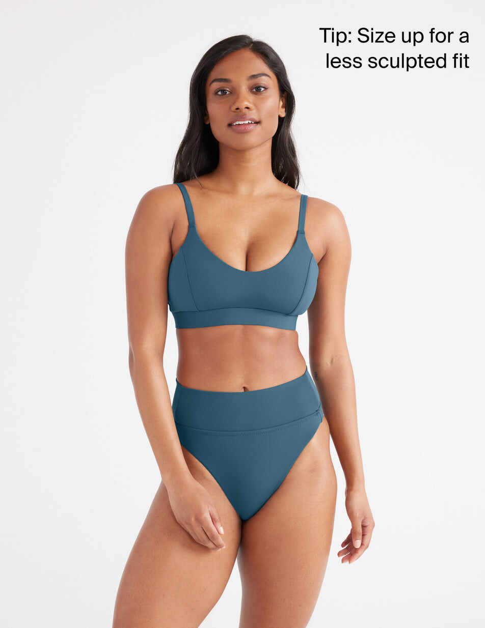Sculpt High Rise High Cut Swim Bottom