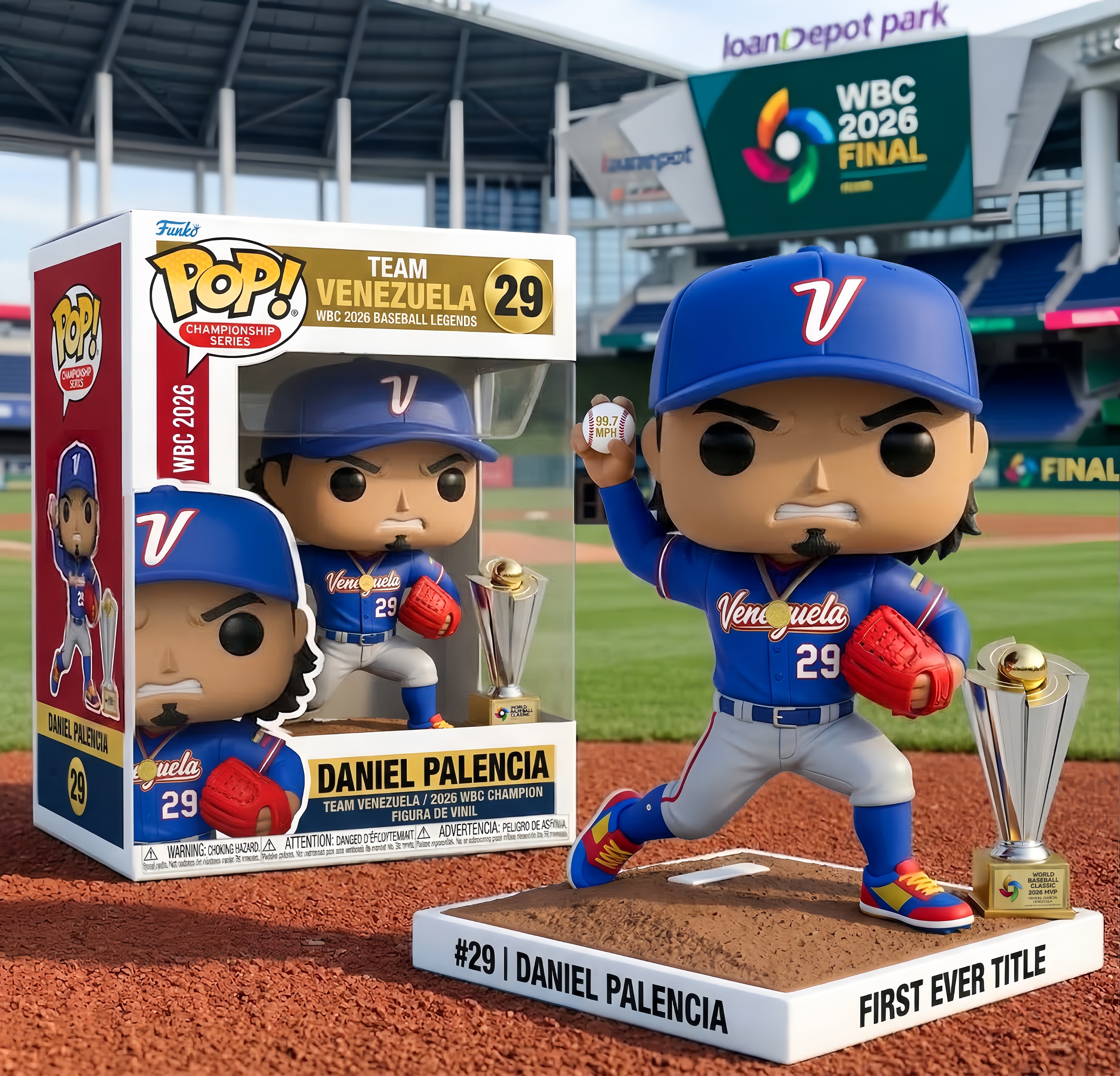 Daniel Palencia 2026 WBC Champion POP！Figure