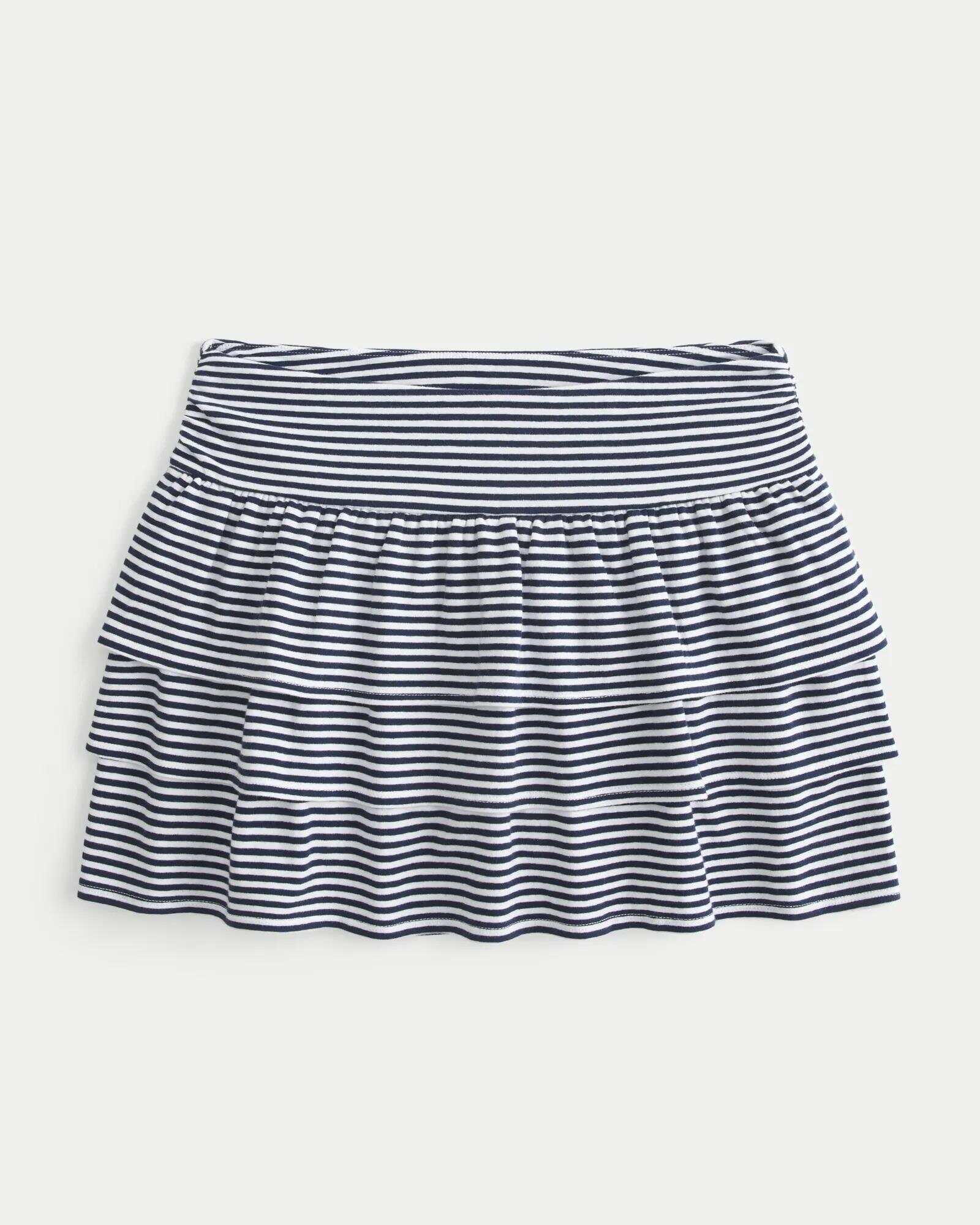 Ruffle Knit Mini Skort
