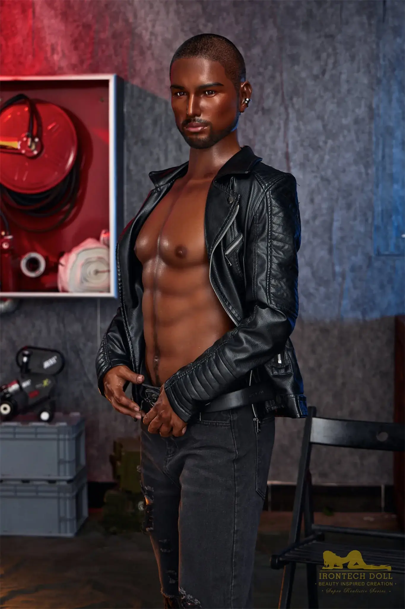 Kevin Ebony Silicone Male Sex Doll - Joy Love Dolls Doll