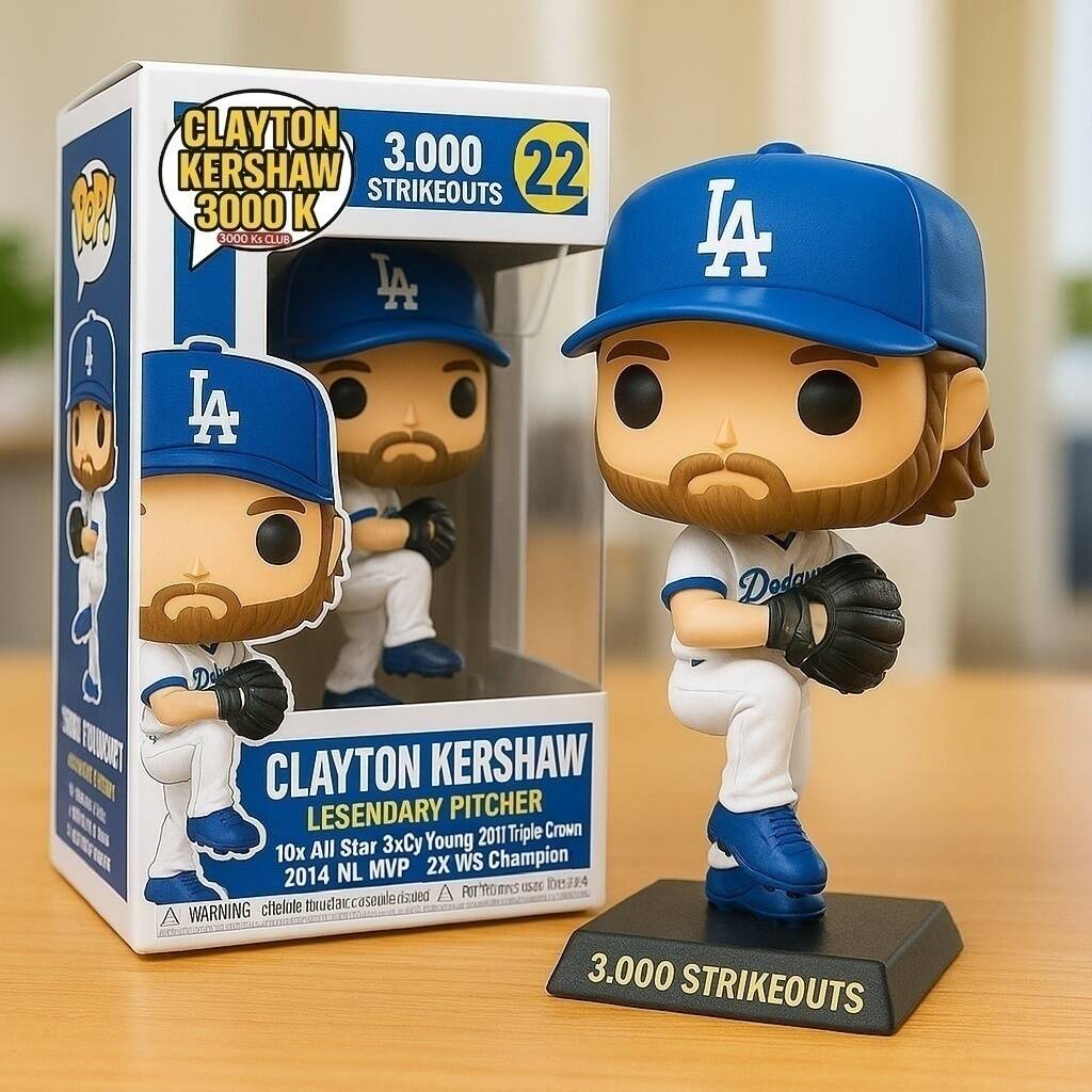 Clayton Kershaw 3000K Pop Figure