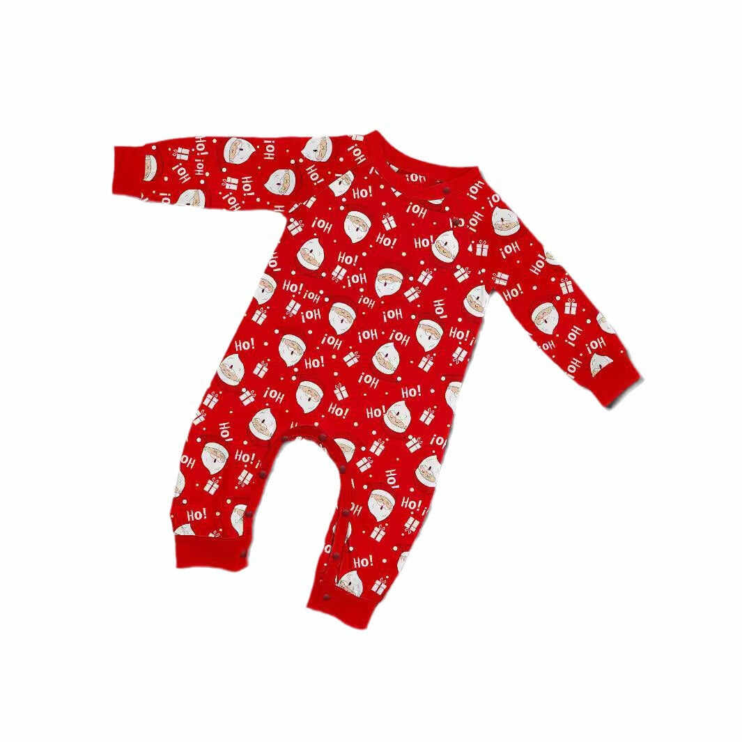 Family Parent-Child Christmas Santa Claus Letters Cartoon Pajamas Set