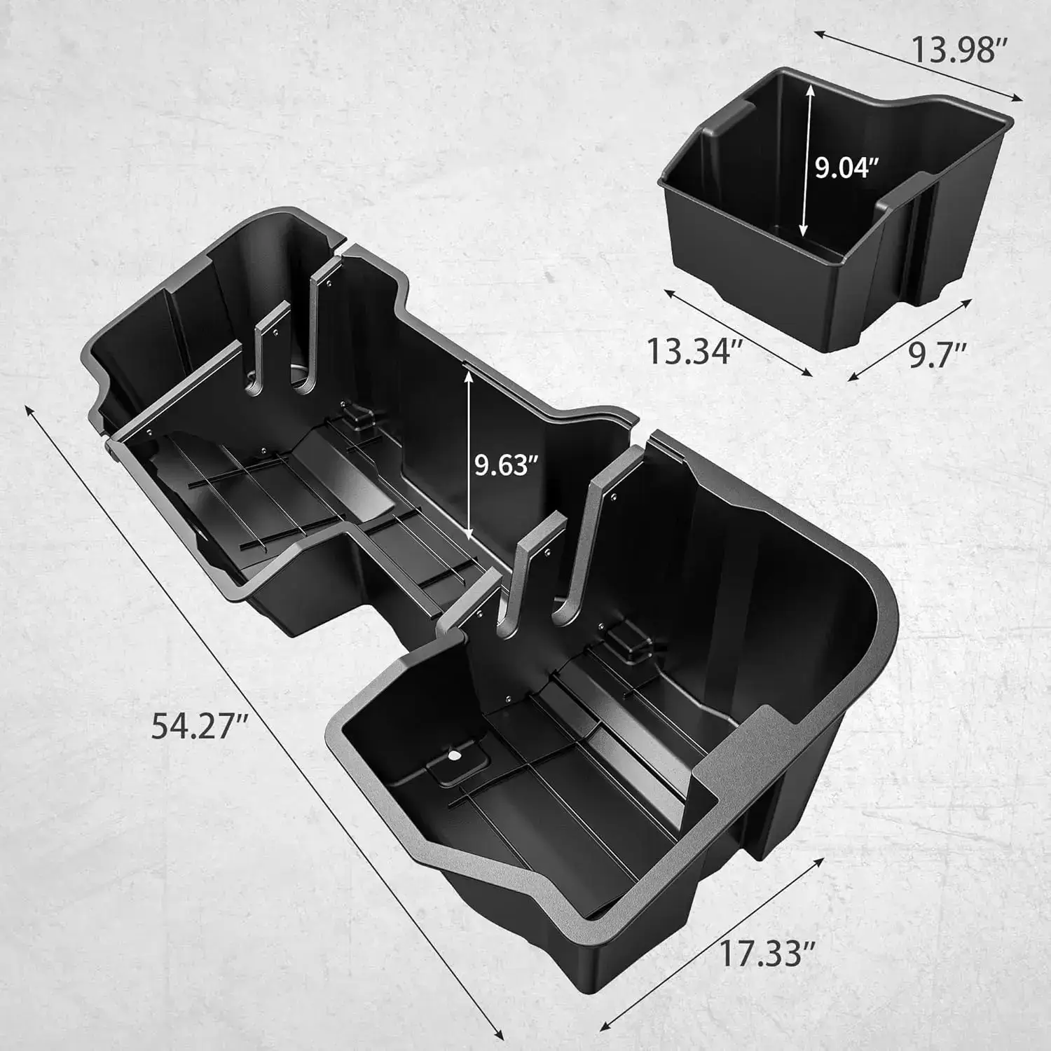 2-in-1 Underseat Storage Box for 2019-2026 Chevy Silverado & GMC Sierra