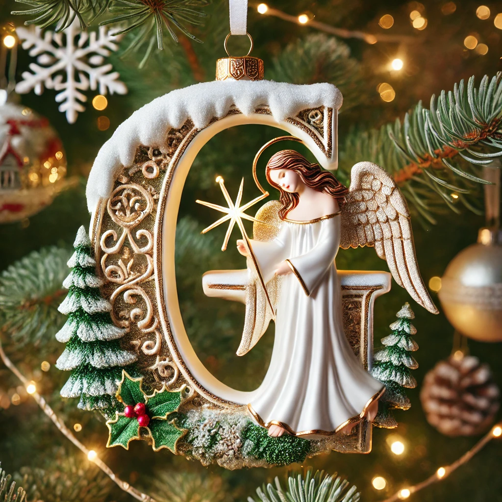 Angel Letter Christmas Tree Ornament