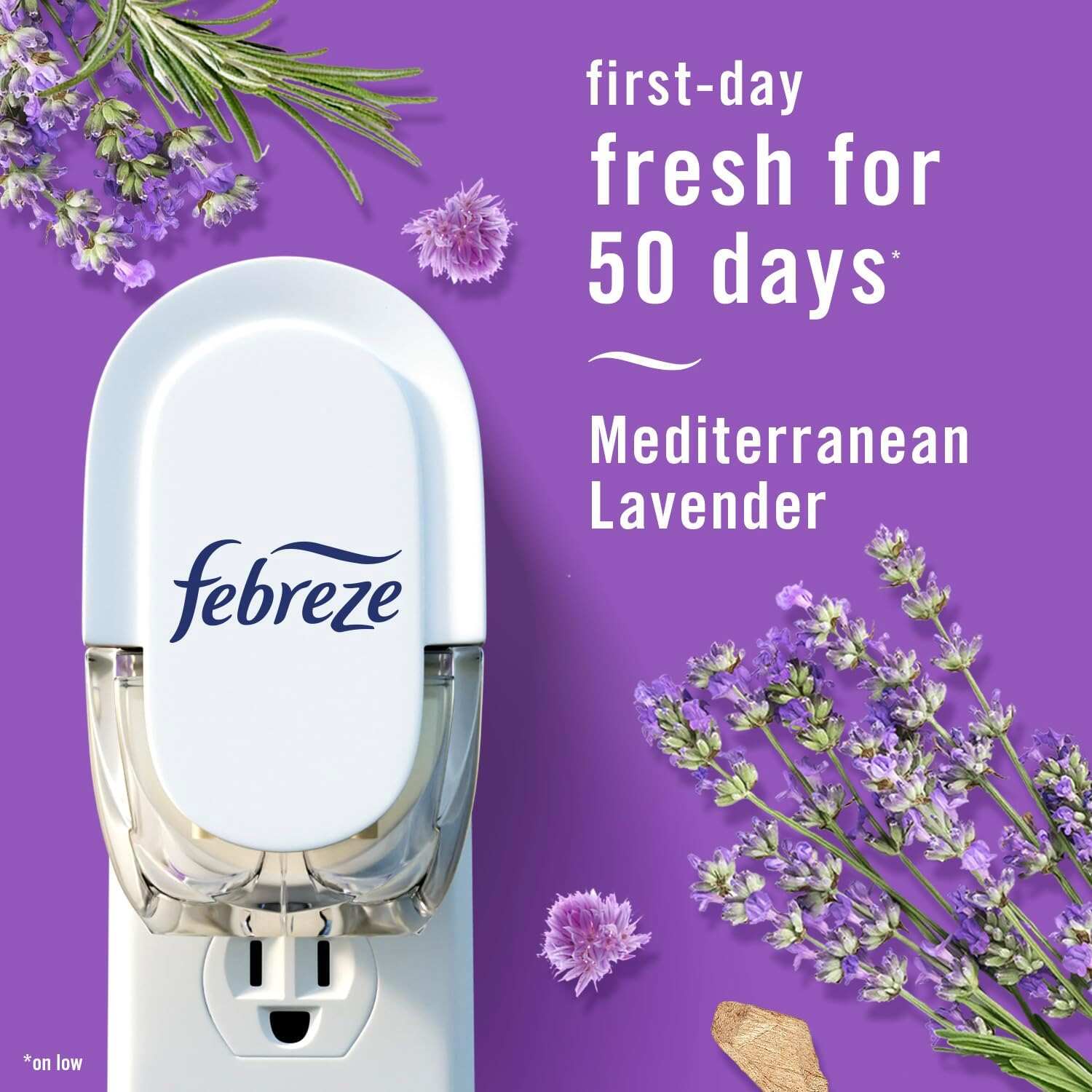 Febreze Odor-Fighting Fade Defy PLUG Air Freshener, Mountain, Ocean, Amber, (3) .87 fl. oz. Oil Refills
