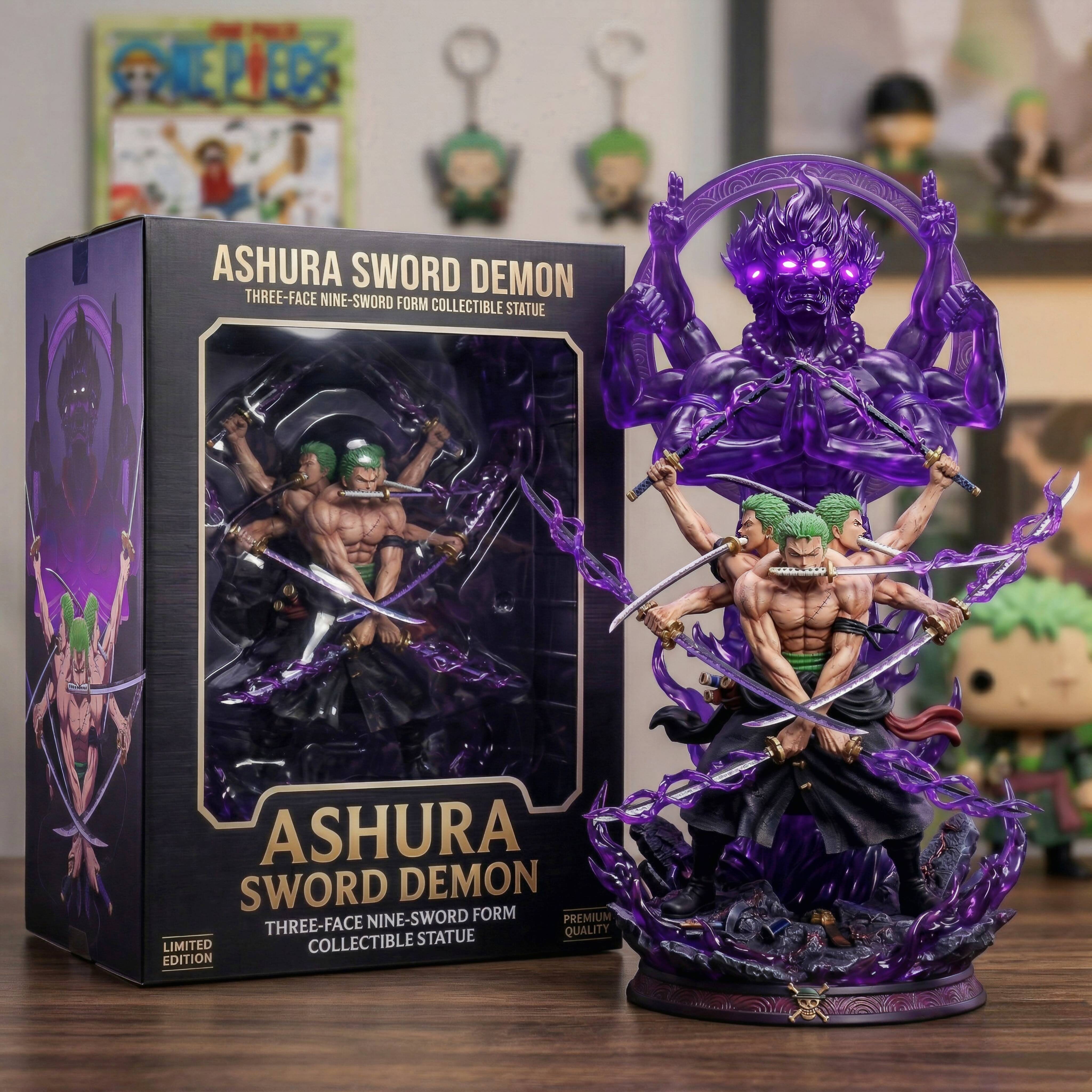 🔥 Roronoa Zoro Ashura Kyūtōryu Form Collectible Statue! 🗡️