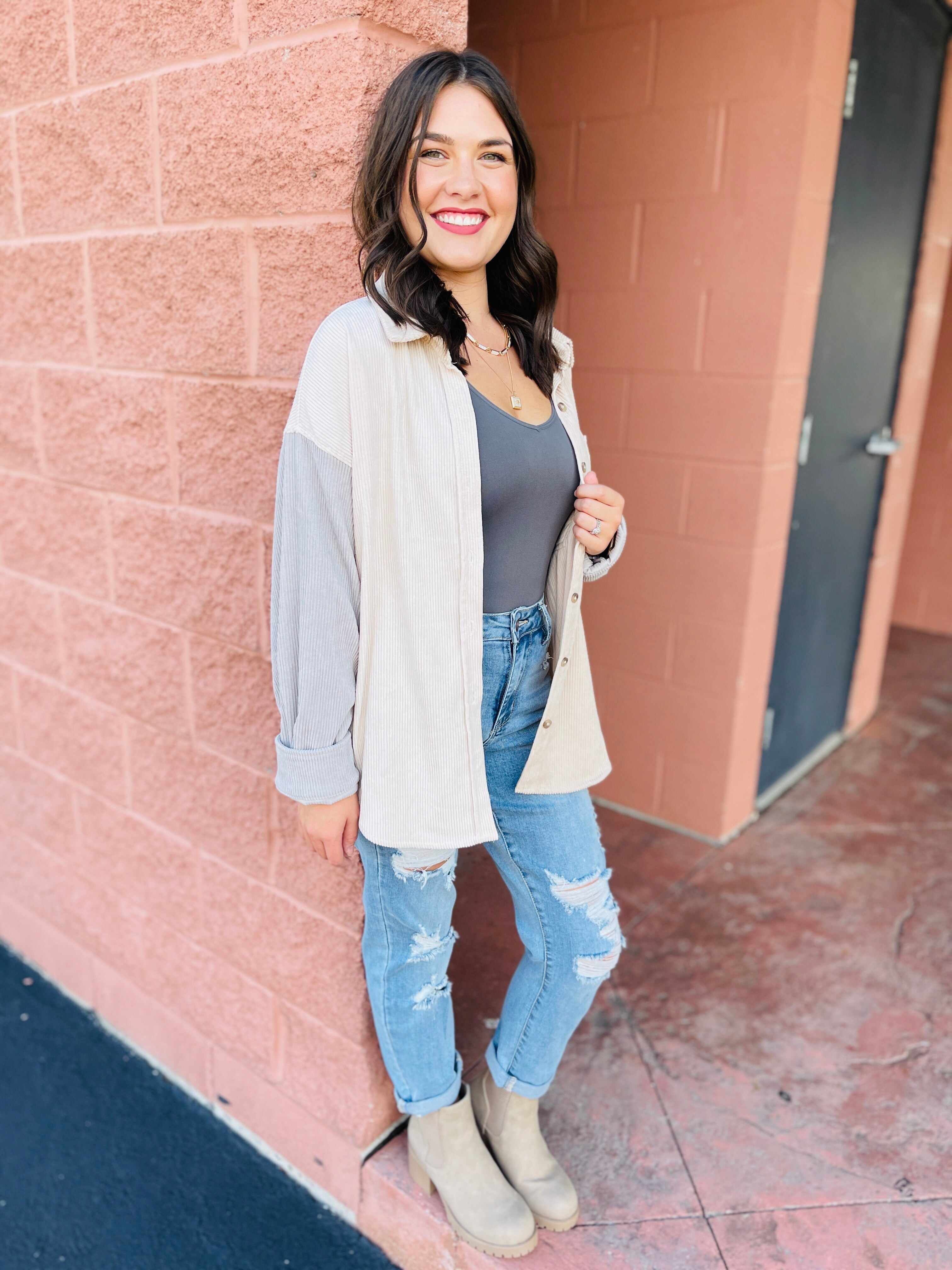 Plus/Reg Don’t Be Distressed Boyfriend Jeans