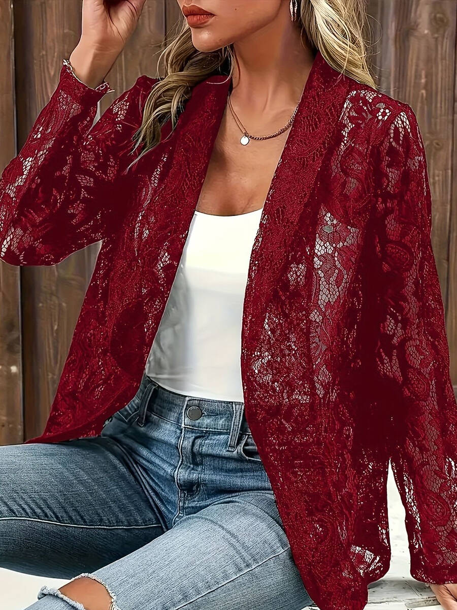 🔥Summer Arrivals🌟Women's Lace Shirt Jacket