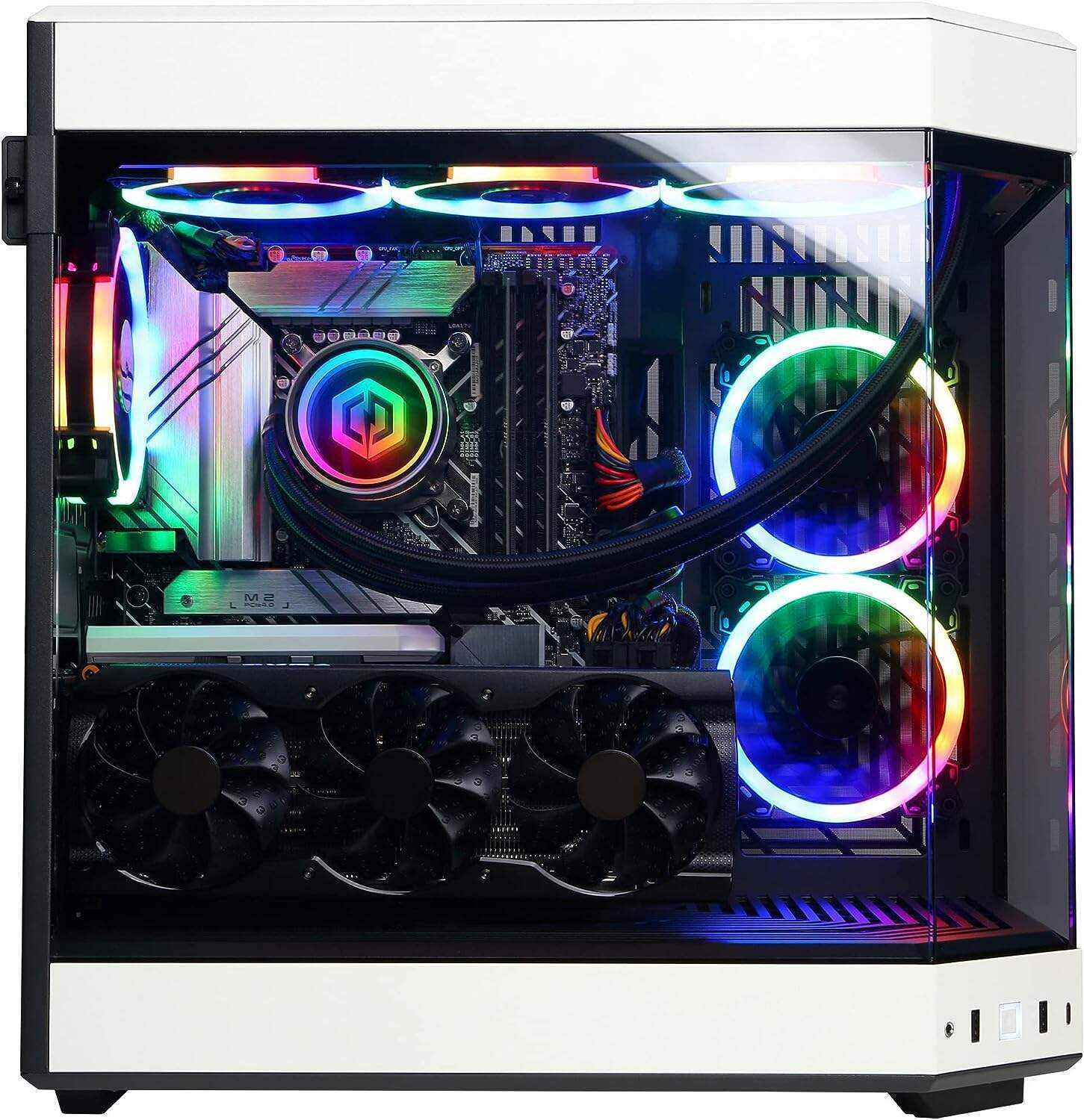 CyberPowerPC Gamer Xtreme VR Gaming PC, Intel Core i9-13900KF 3.0GHz, GeForce RTX 4070 Ti 12GB, 16GB DDR5, 1TB NVMe PCIe SSD, WiFi Ready & Windows 11 Home (GXiVR8080A34), White