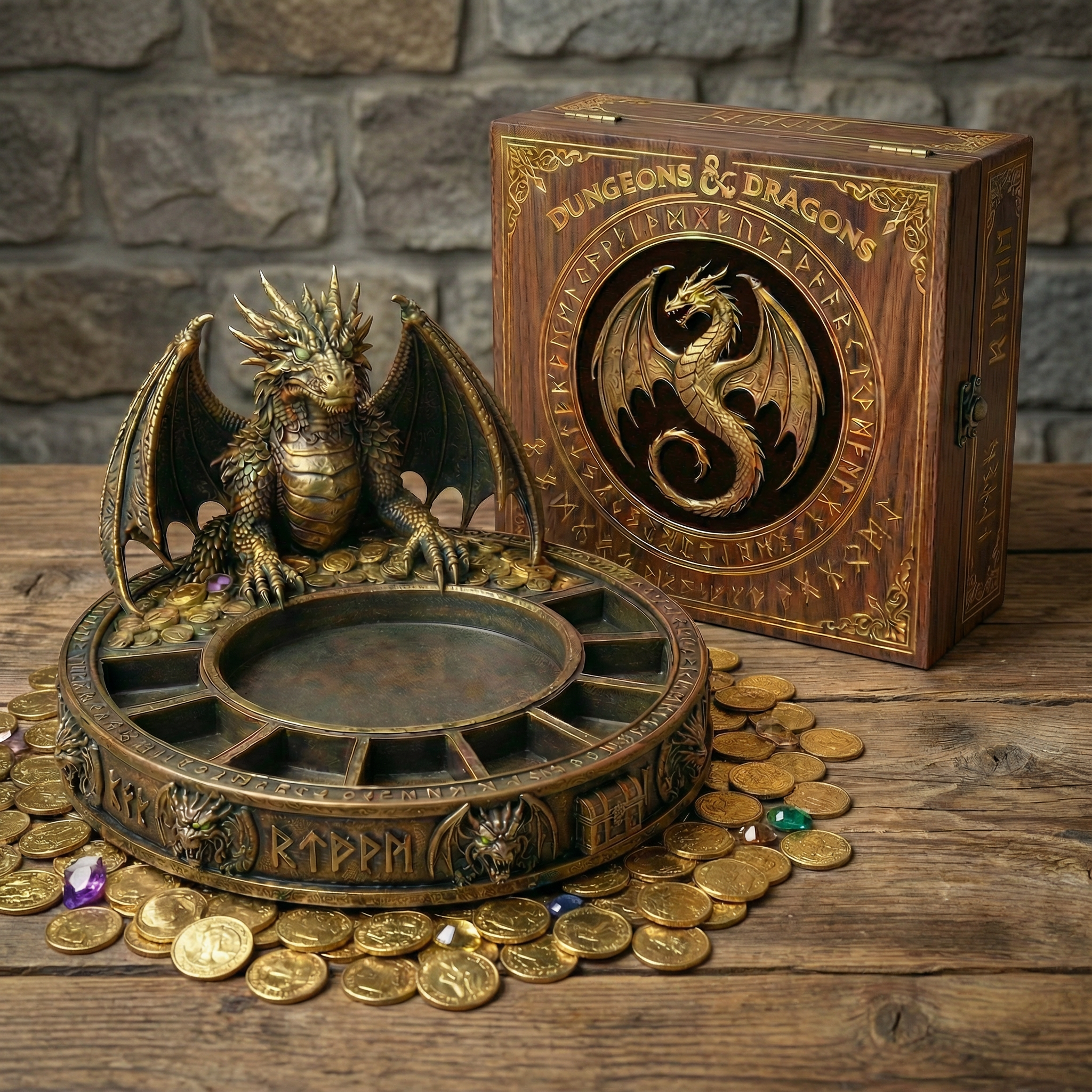 Dragon’s Hoard Coin & Key Tray