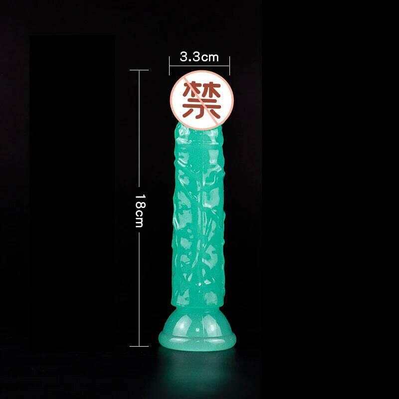 Luminous Realistic Dildo – S/M/L/XL/XXL Sizes with Suction Cup for Women & Couples