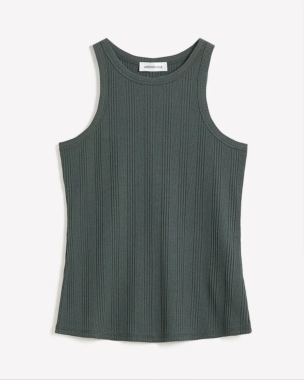 Rib Knit Halter Tank Top - Addition Elle - PENN. Essentials