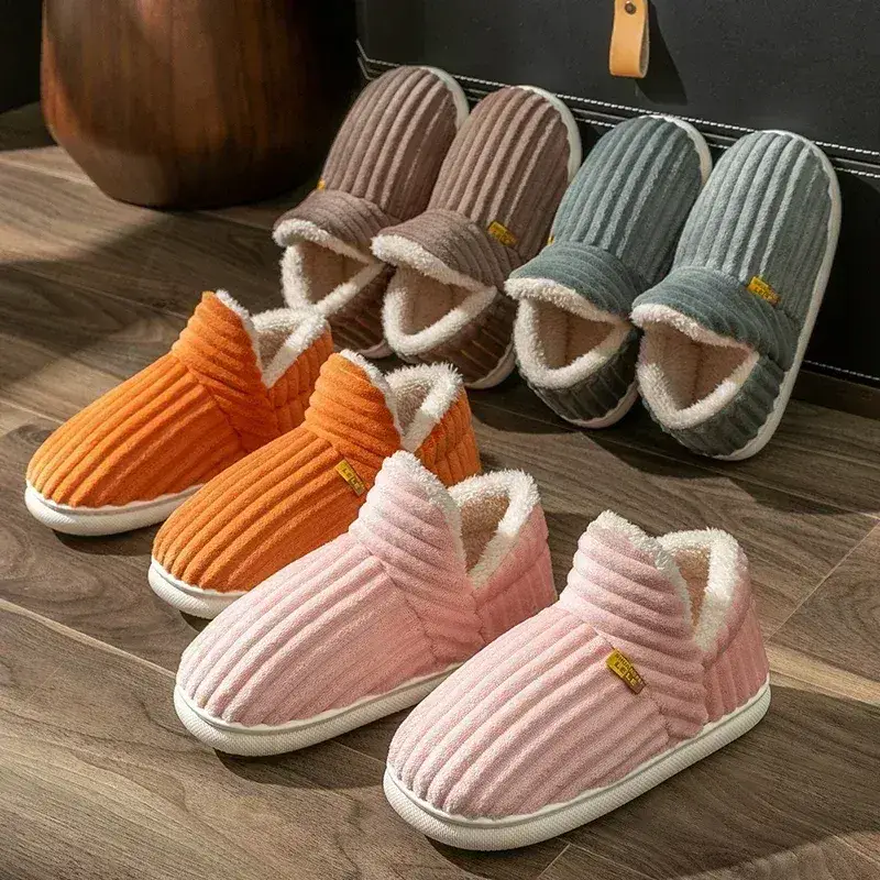 New Fur Slippers For Women Men Winter Furry Fashion Warm Ankles Plush Cozy Slides