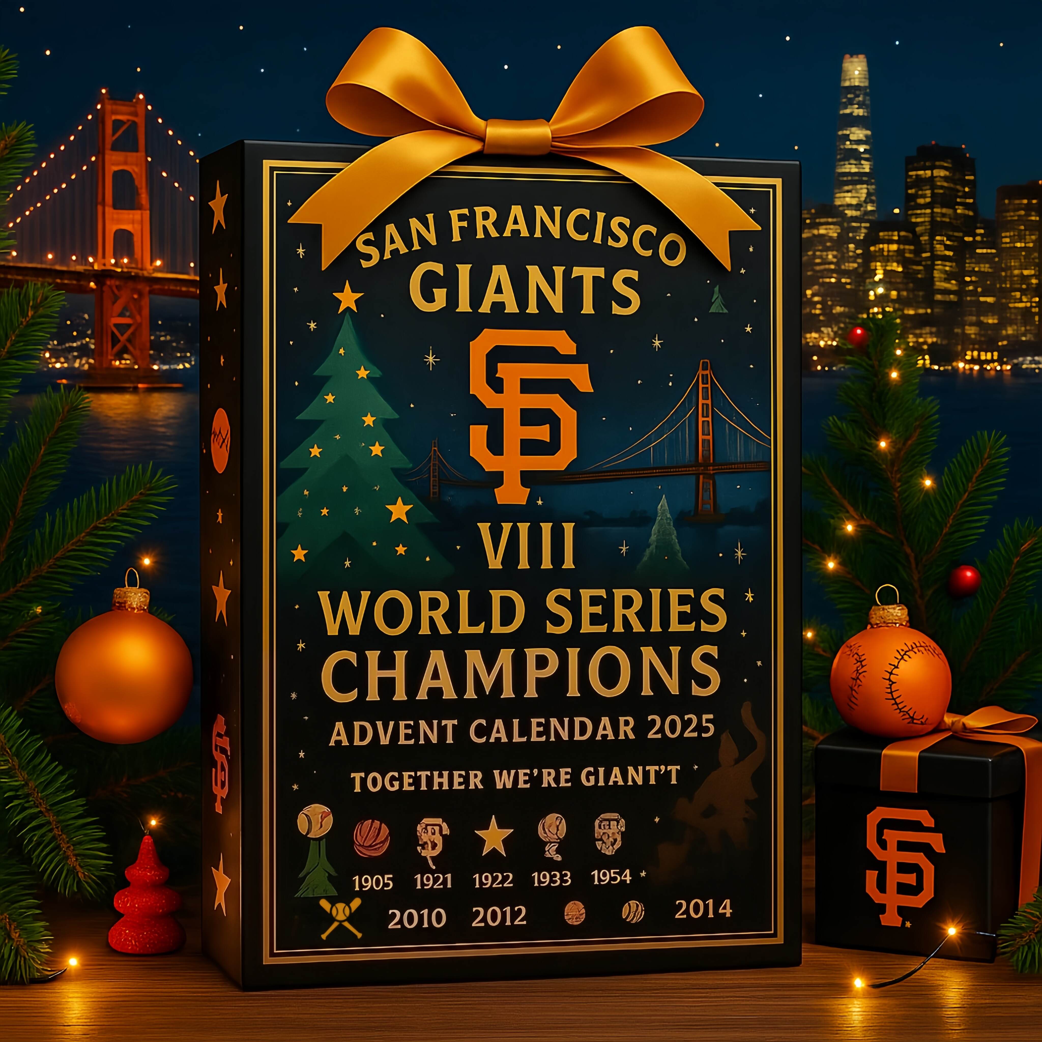 San Francisco Giants 2025 World Series Champions Advent Calendar