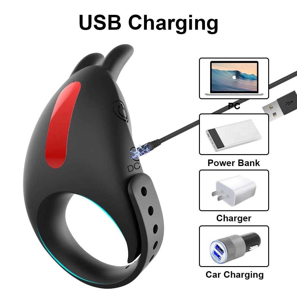 Adjustable Vibrating Cock Ring with Remote Control – Ejaculation Delay & Clitoris Stimulation