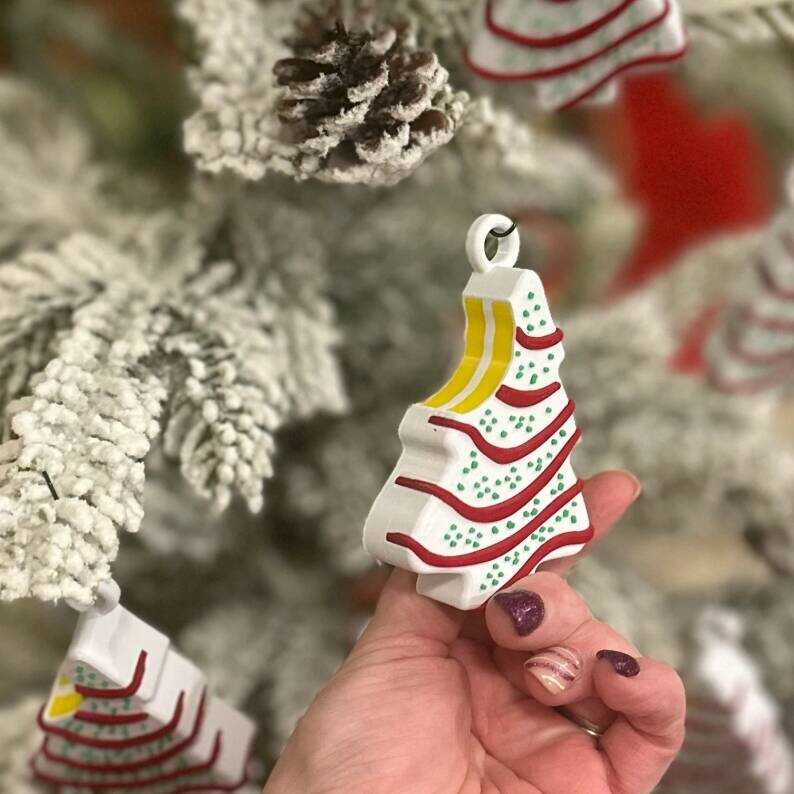 Christmas Tree Cake Ornaments Little Debbie