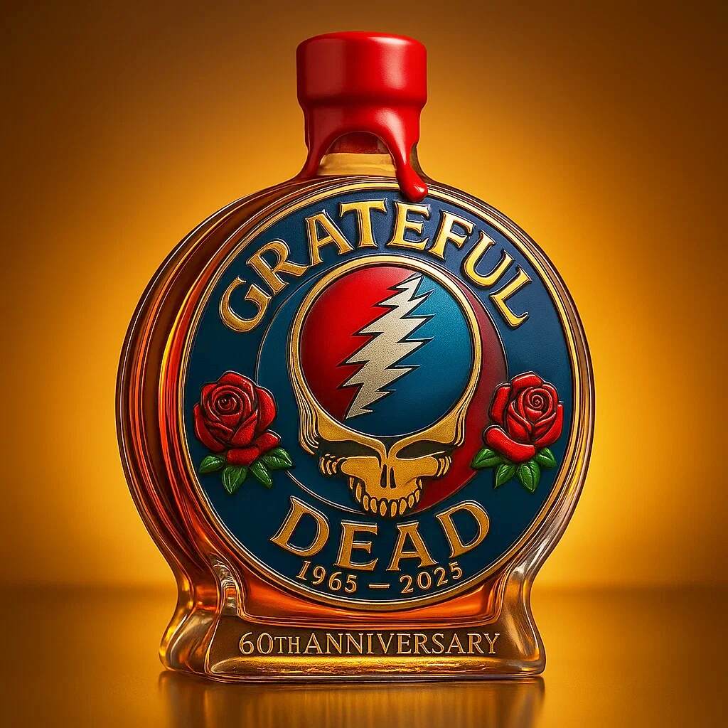 Grateful Dead Commemorative Whisky Bottle