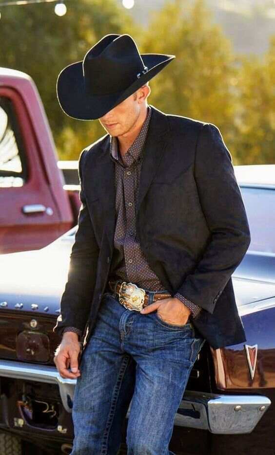 Men's Western Casual Fashion Black Long Sleeve Jacket Blazer