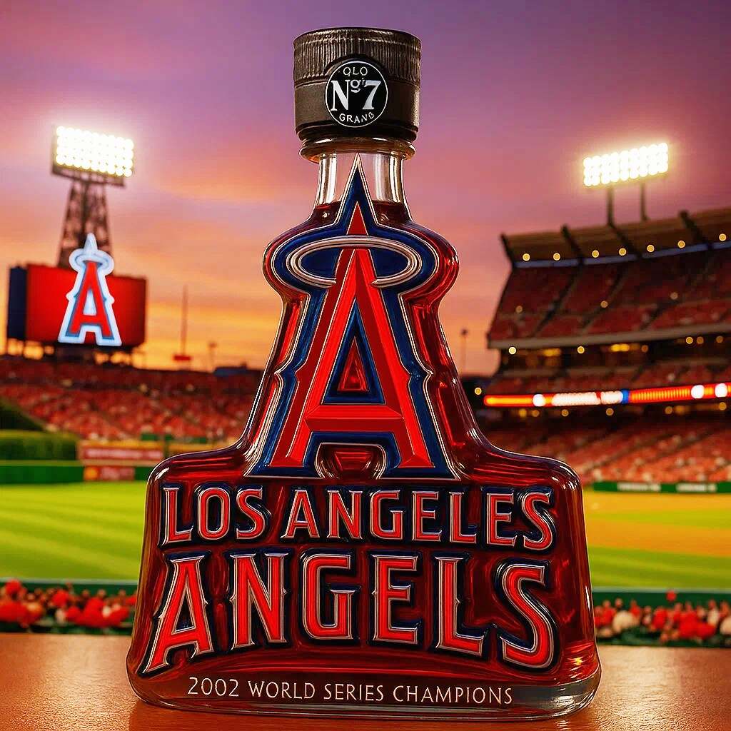 Los Angeles Angels Team Honor Limited Edition Whiskey Bottle