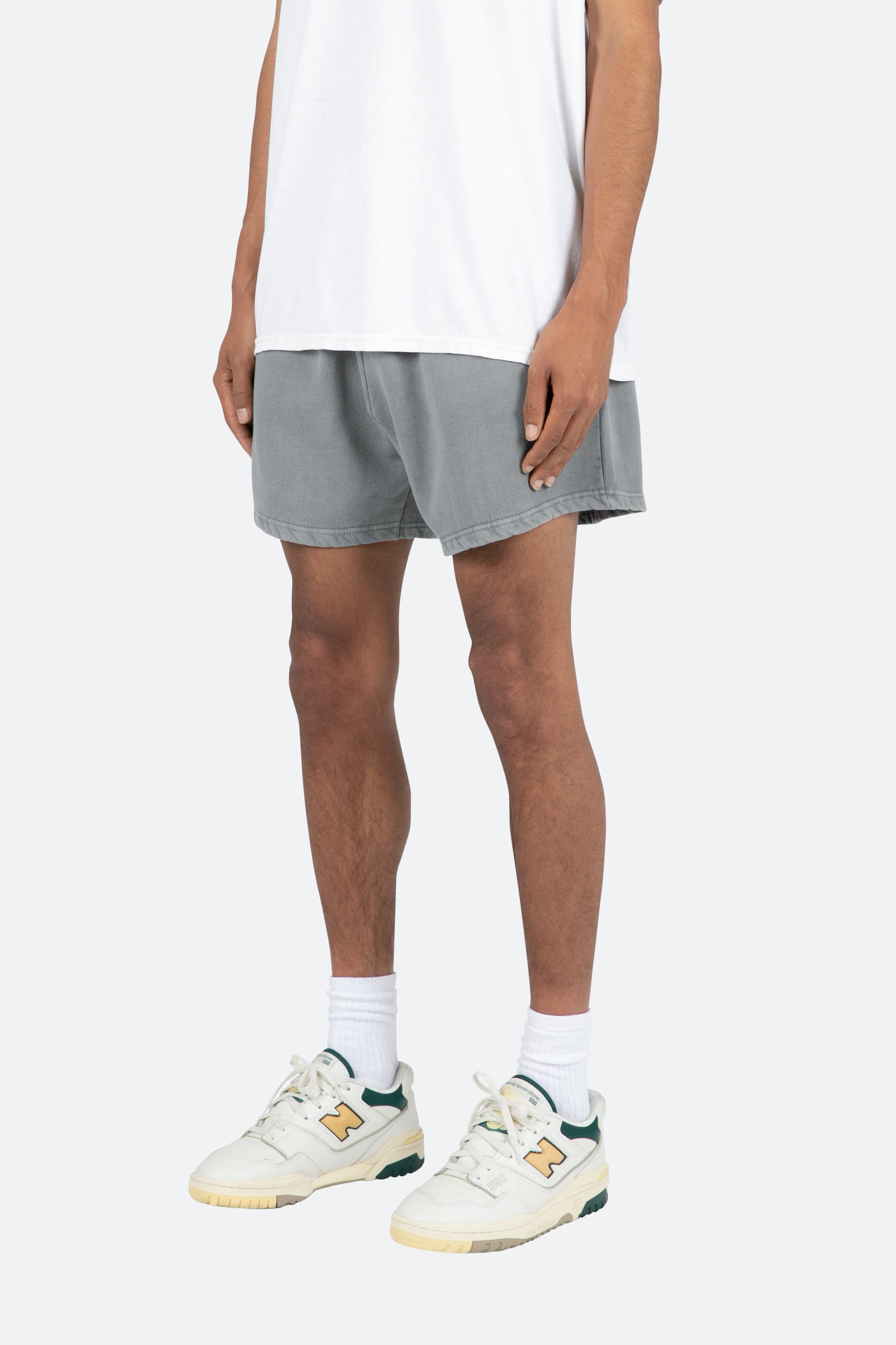 Vintage Washed Sweatshorts - Grey