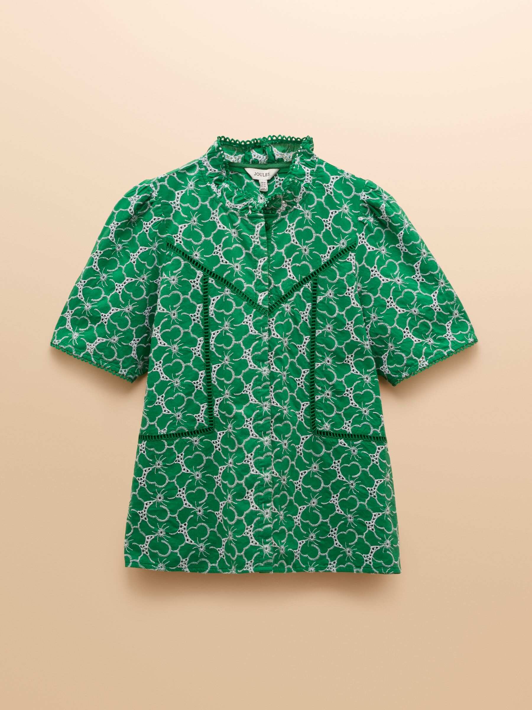 Remi Green Broderie Blouse
